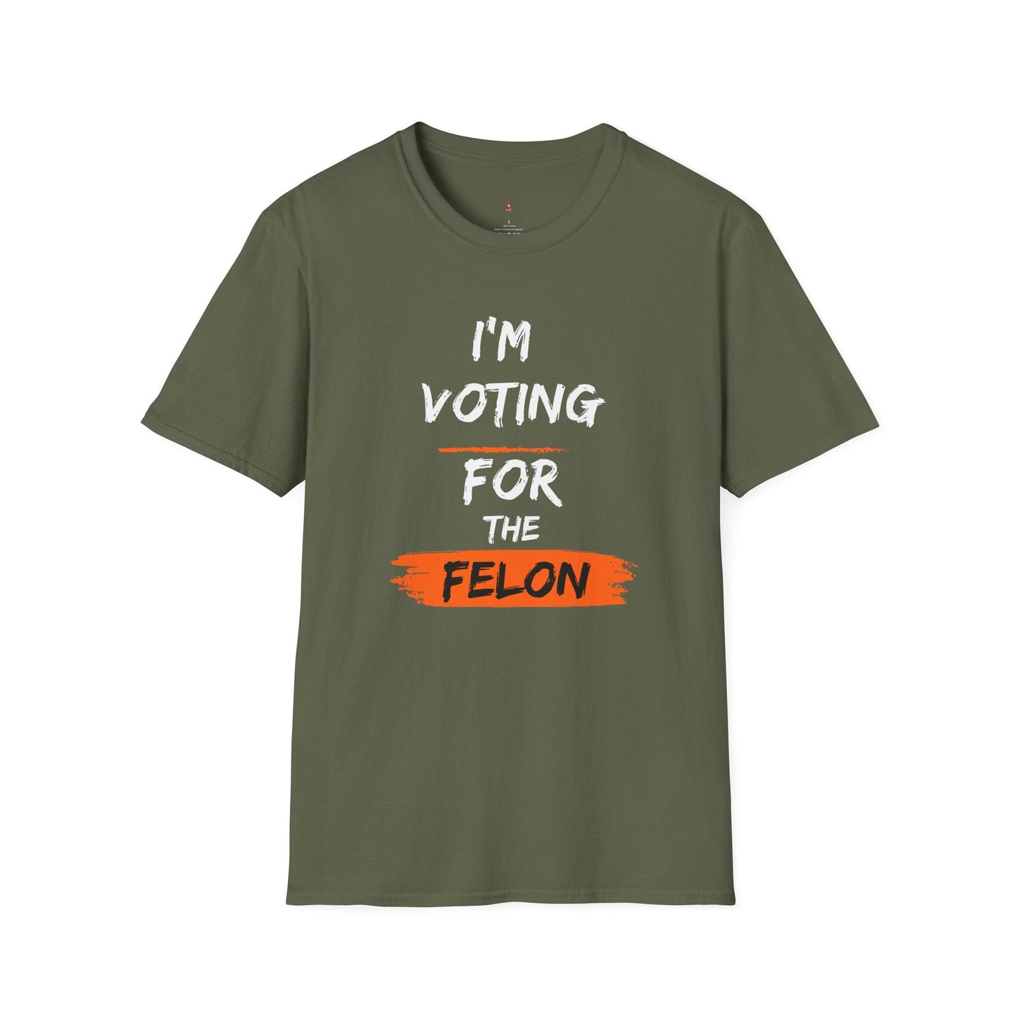 Voting for the Felon Tee, Unisex Softstyle T - Shirt - SmorgeousByGina