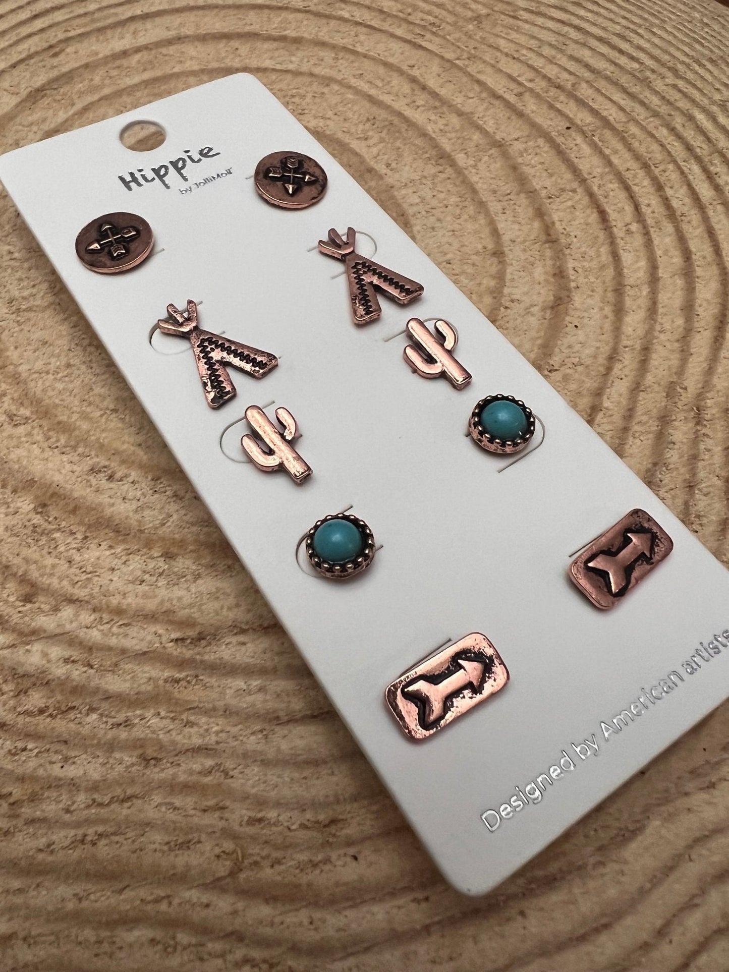 Western Theme 5 for 1 Earring Set