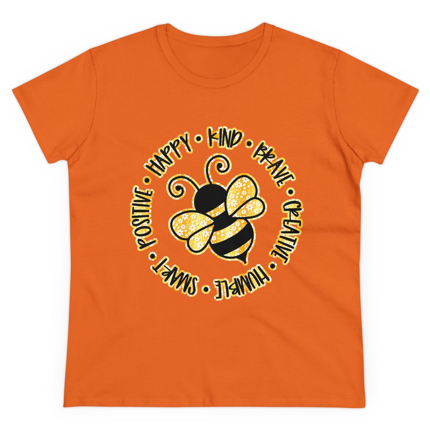 Women's Midweight Cotton Tee-Circle Bee - SmorgeousByGina