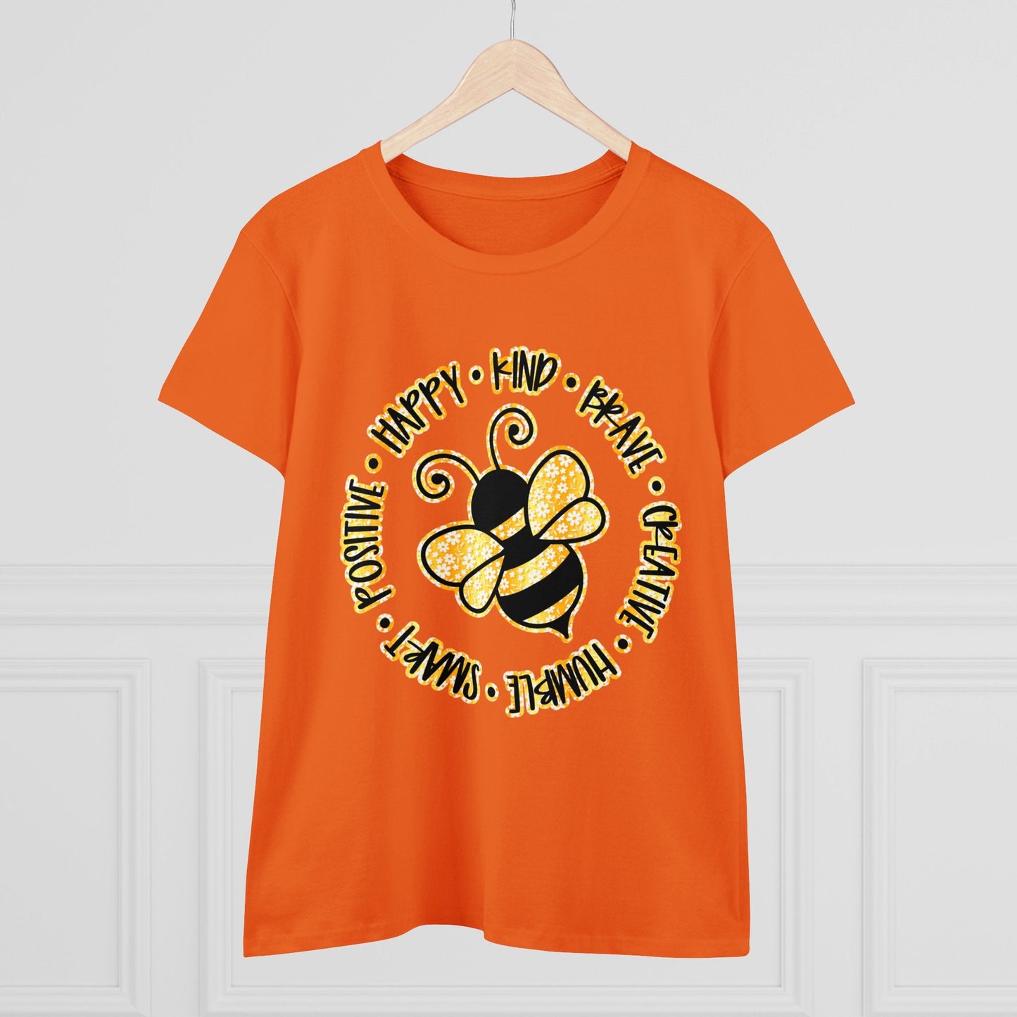 Women's Midweight Cotton Tee-Circle Bee - SmorgeousByGina