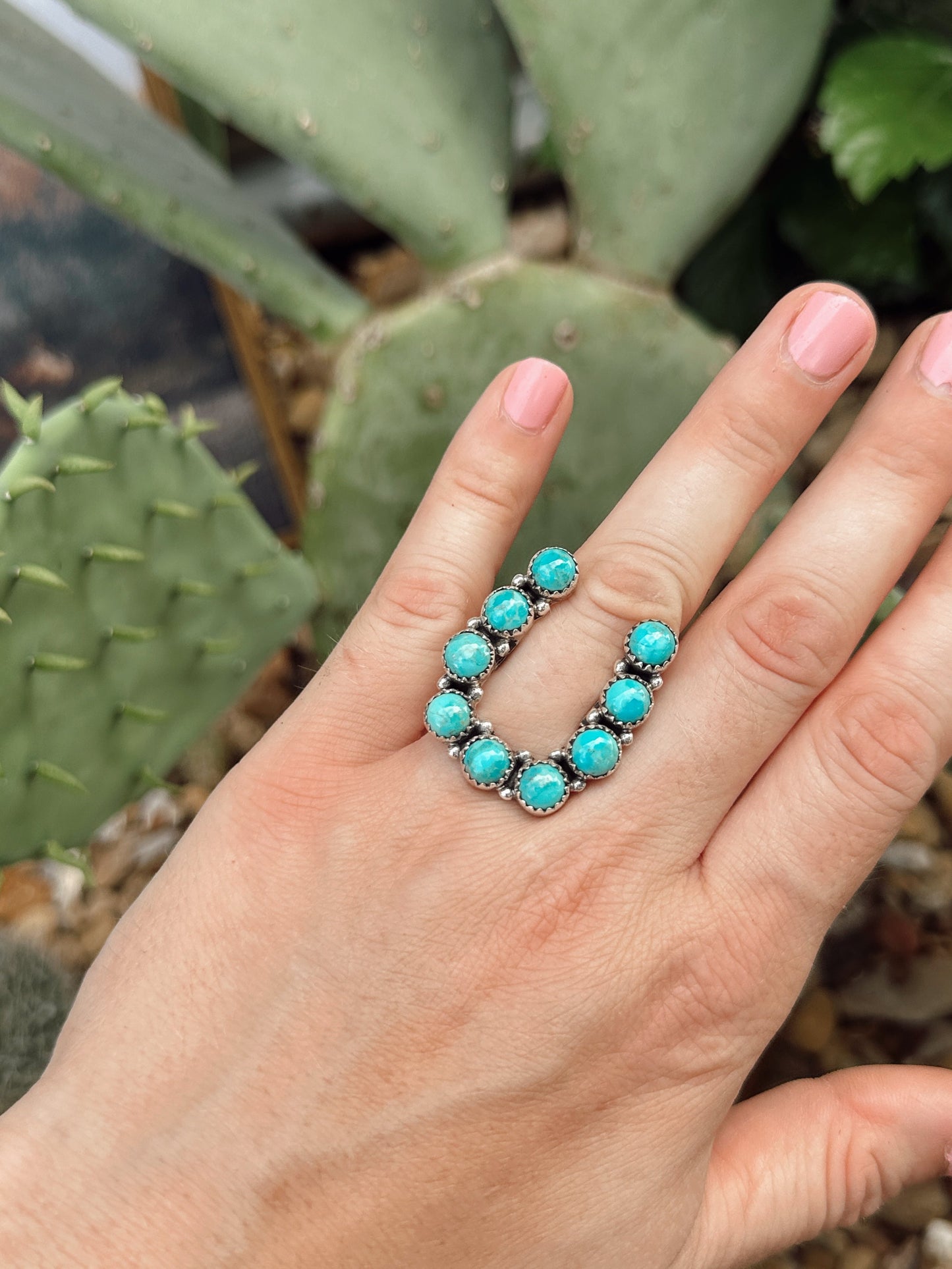 The Horseshoe Kingman Turquoise Ring