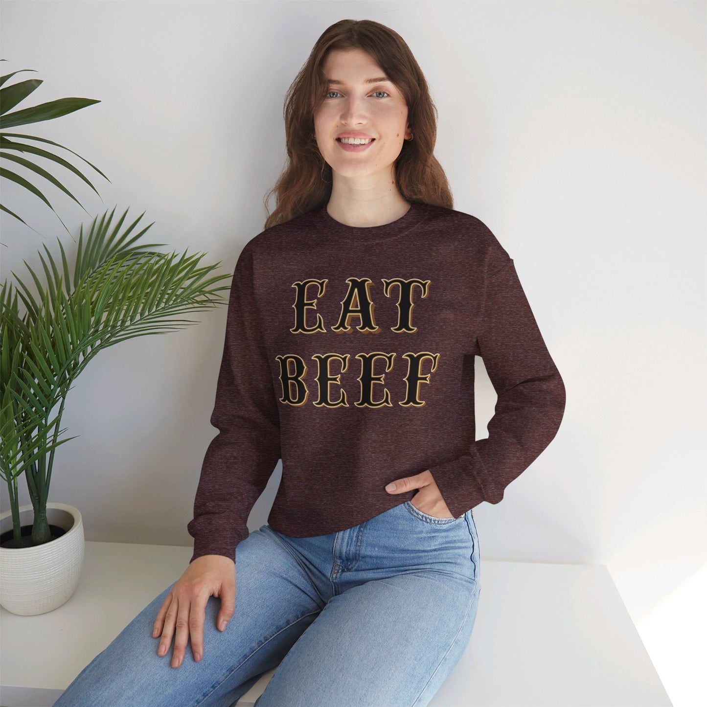 Eat Beef Sweatshirt - Unisex Crewneck
