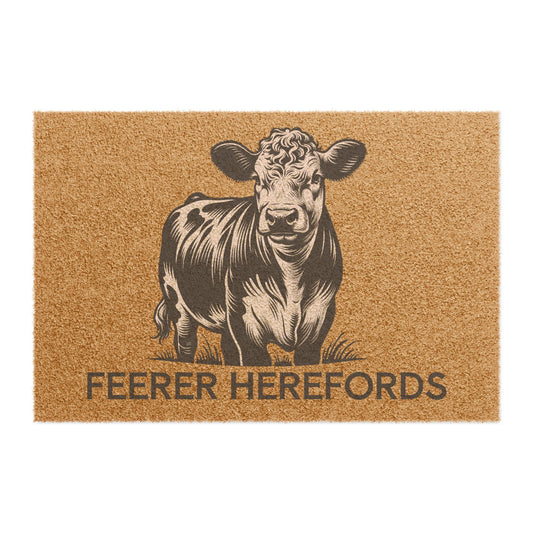 Doormat, I Love Herefords, Eat Beef, Support Ranchers, Hereford Doormat, Cow Rug