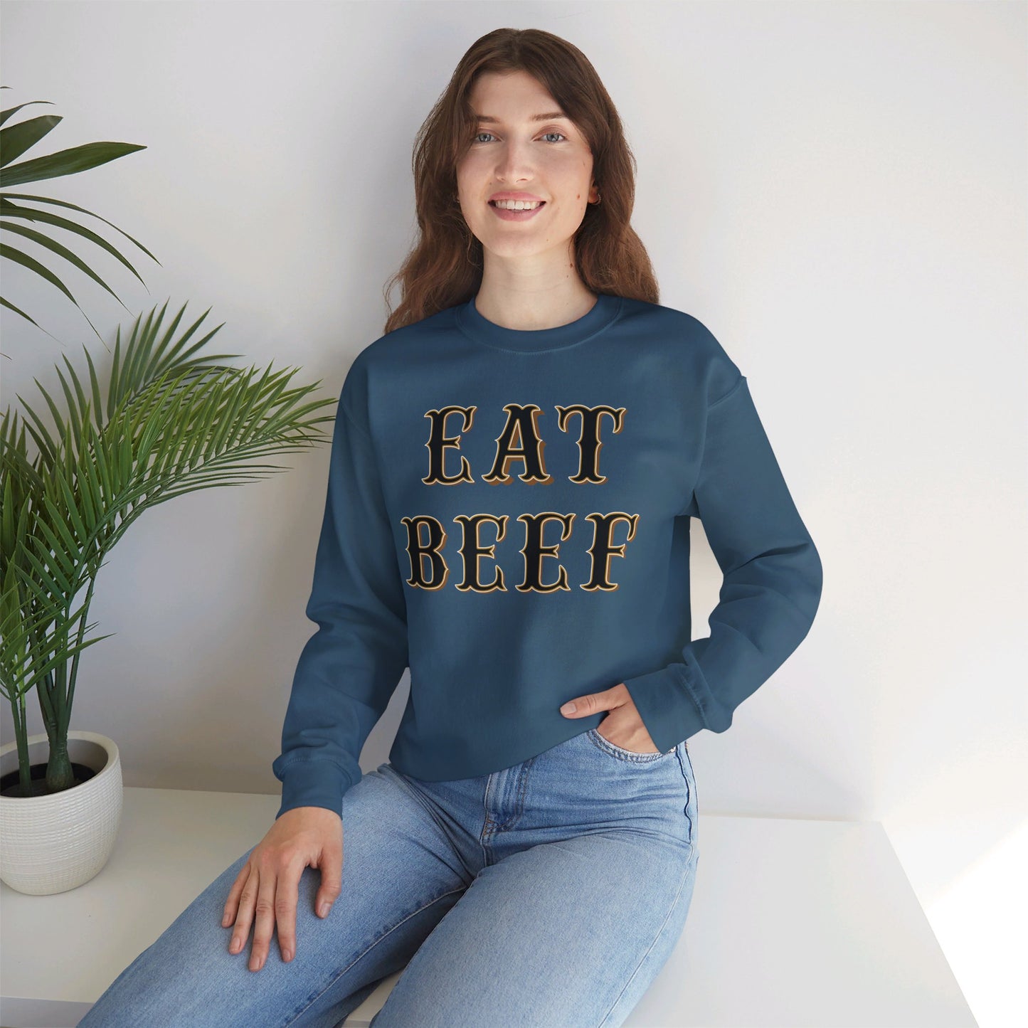 Eat Beef Sweatshirt - Unisex Crewneck