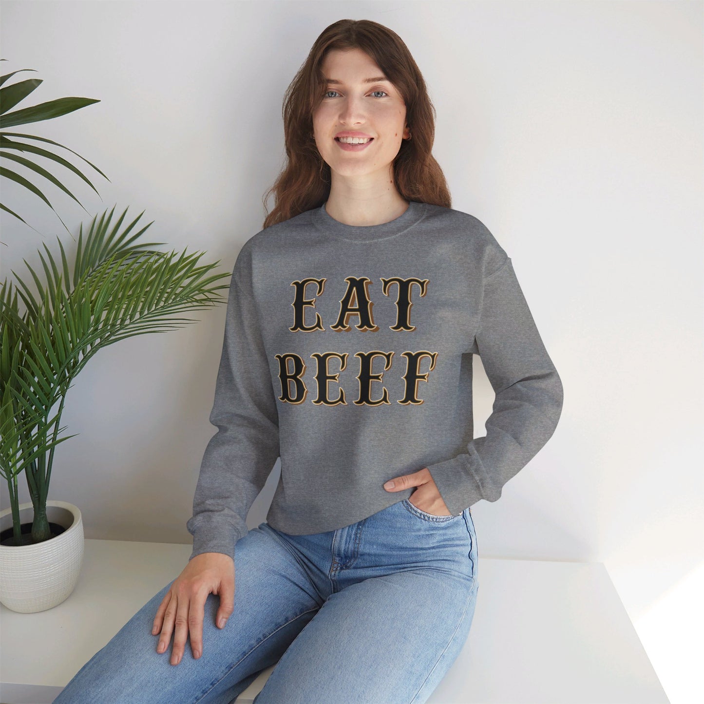Eat Beef Sweatshirt - Unisex Crewneck