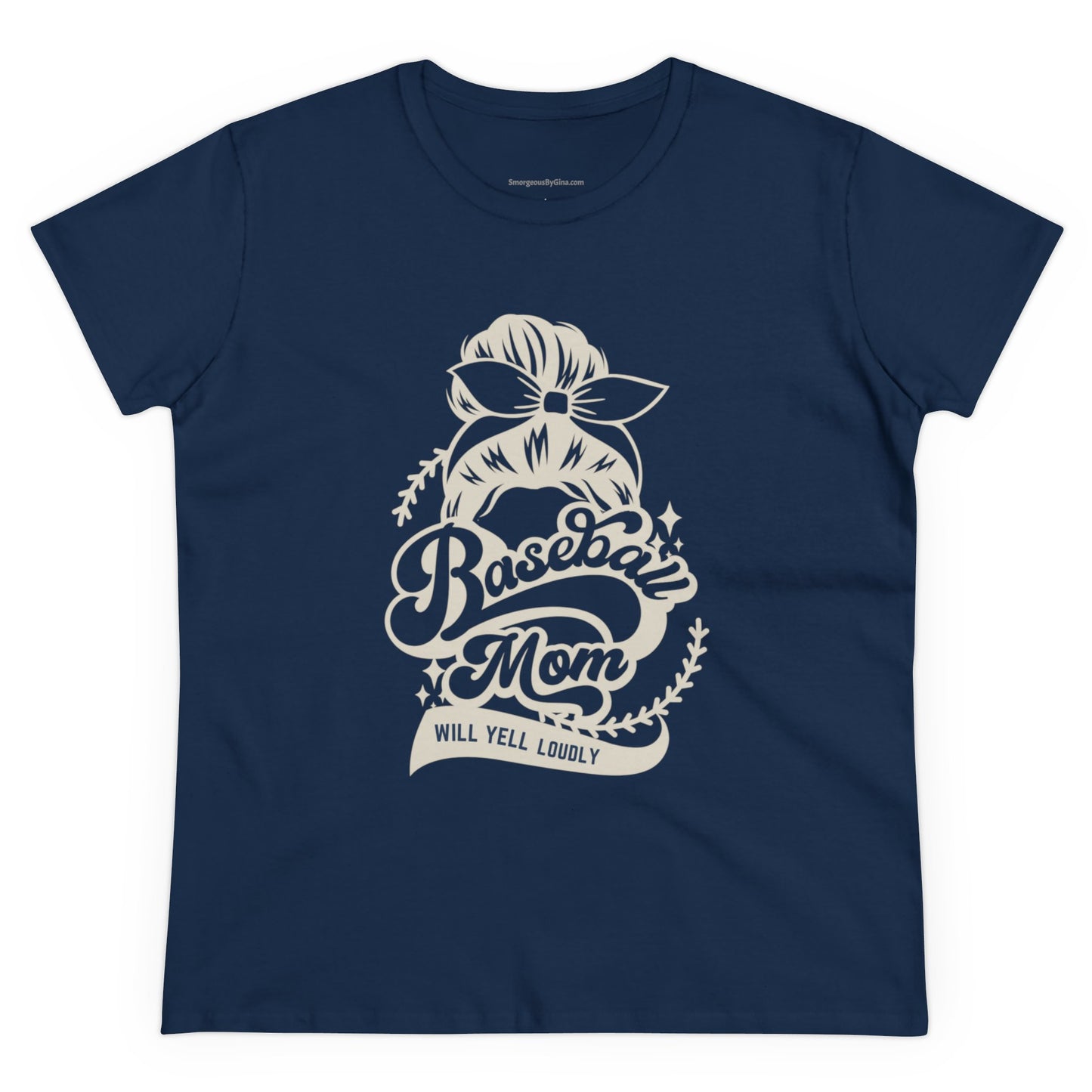 Baseball Mom Tee, Women's Midweight Cotton Tee