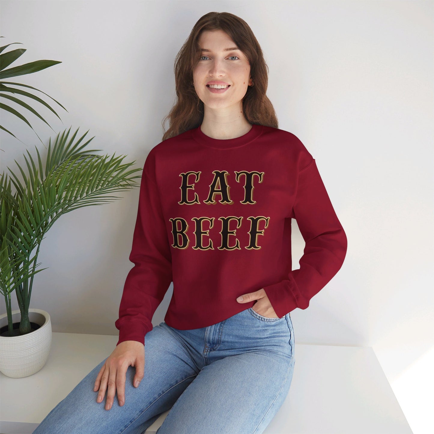 Eat Beef Sweatshirt - Unisex Crewneck