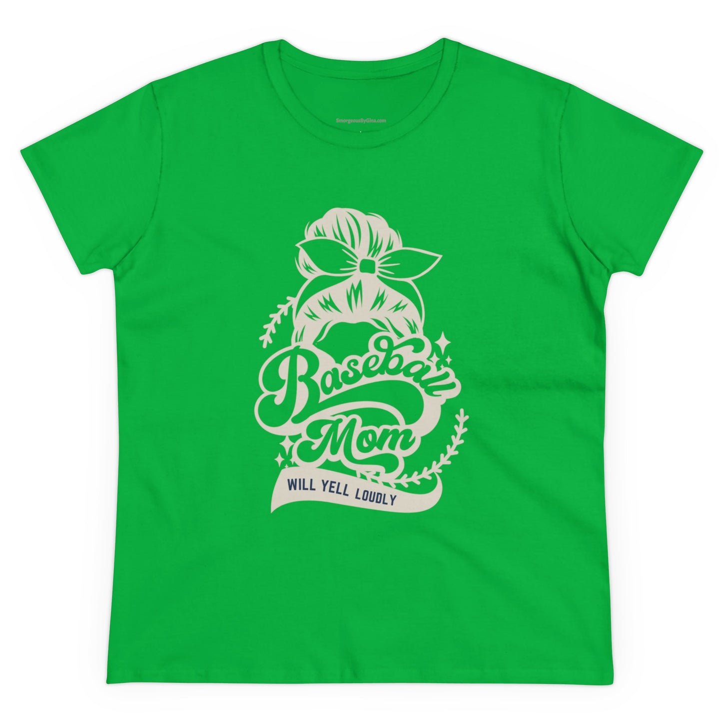 Baseball Mom Tee, Women's Midweight Cotton Tee