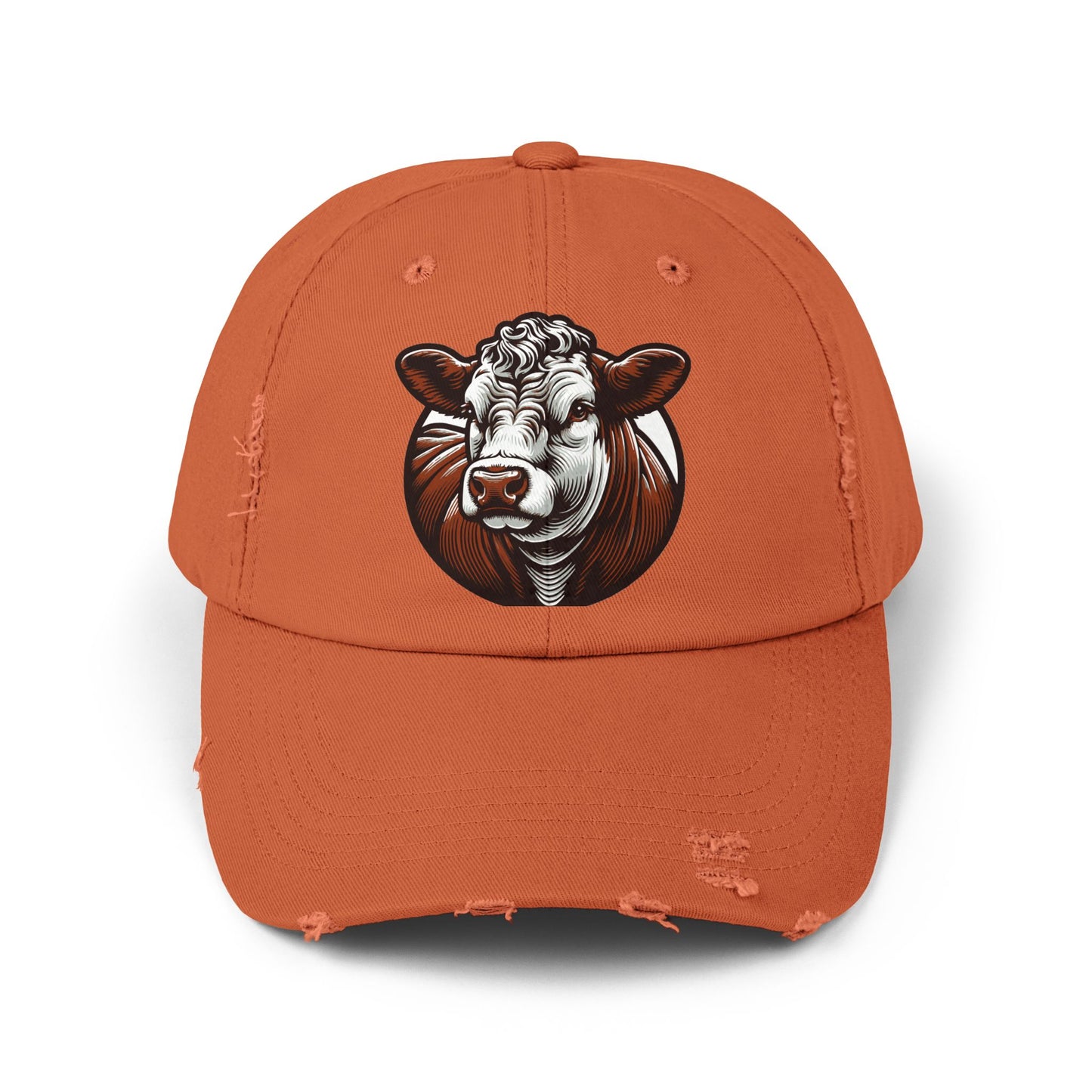 Hereford, Eat Beef, Unisex Distressed Cap, Beef Lovers, Support Ranchers
