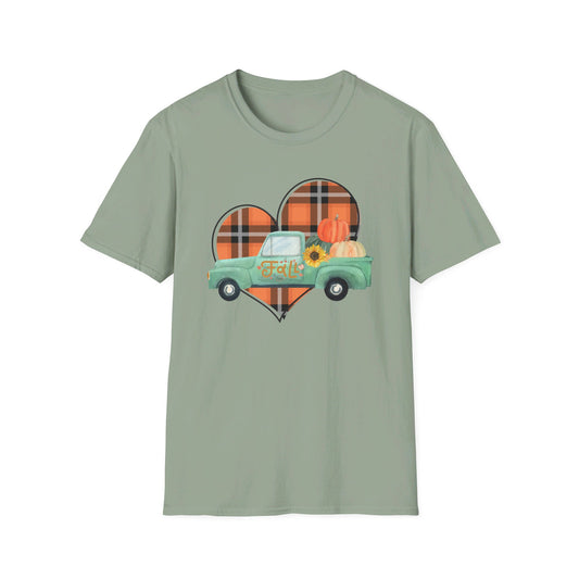 Fall Vintage Truck Unisex Softstyle T-Shirt