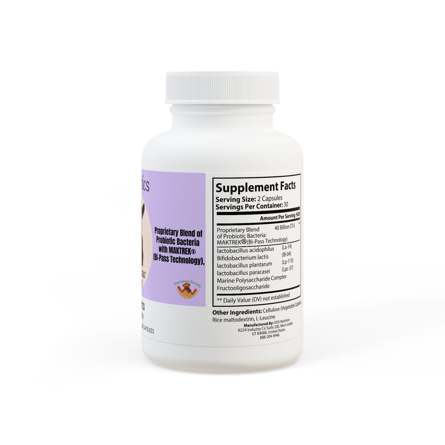 Probiotics Supplement Smorgeous Beauty (60 Capsules)