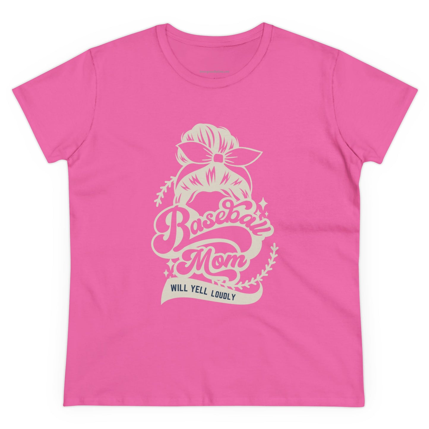 Baseball Mom Tee, Women's Midweight Cotton Tee