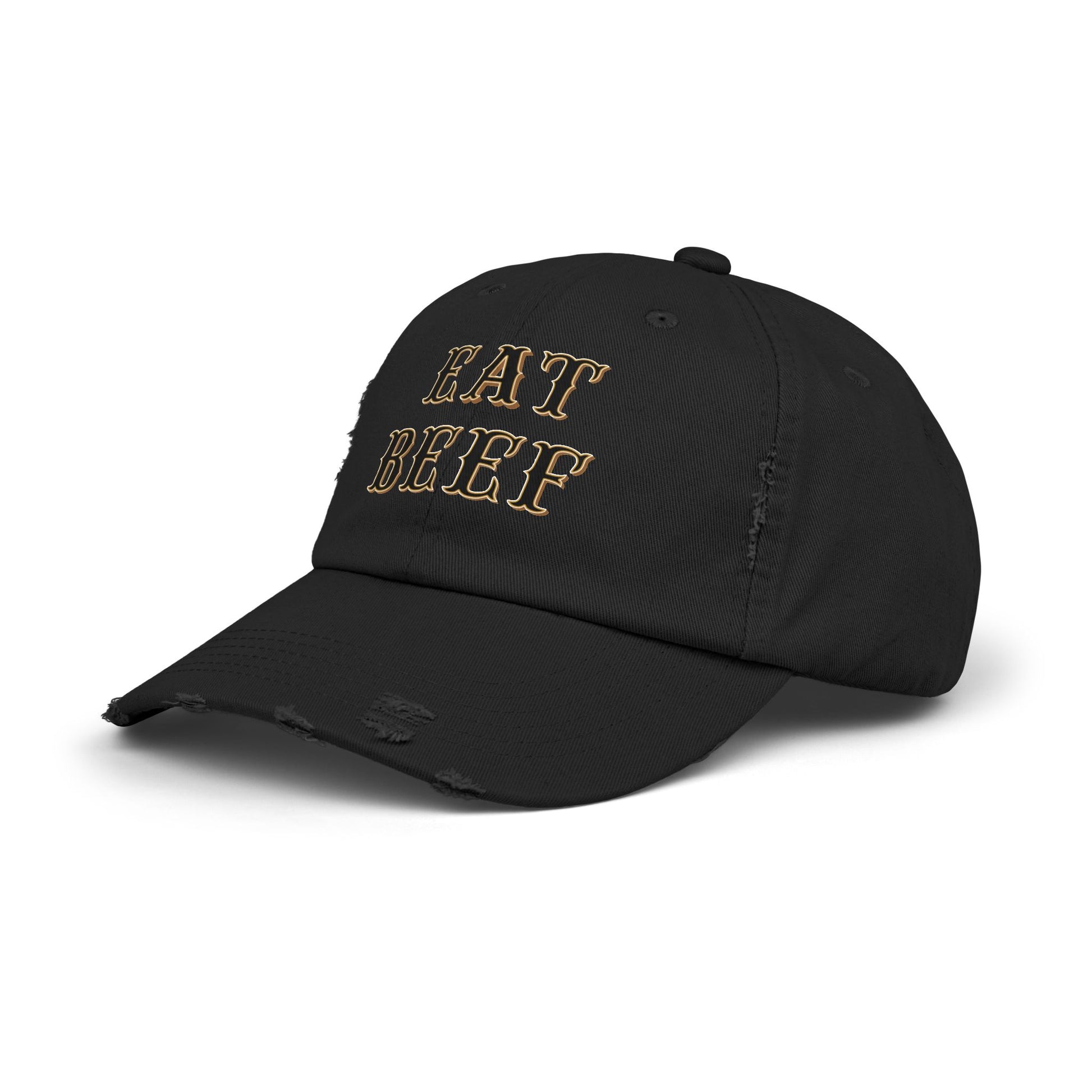 Eat Beef Unisex Distressed Cap - SmorgeousByGina