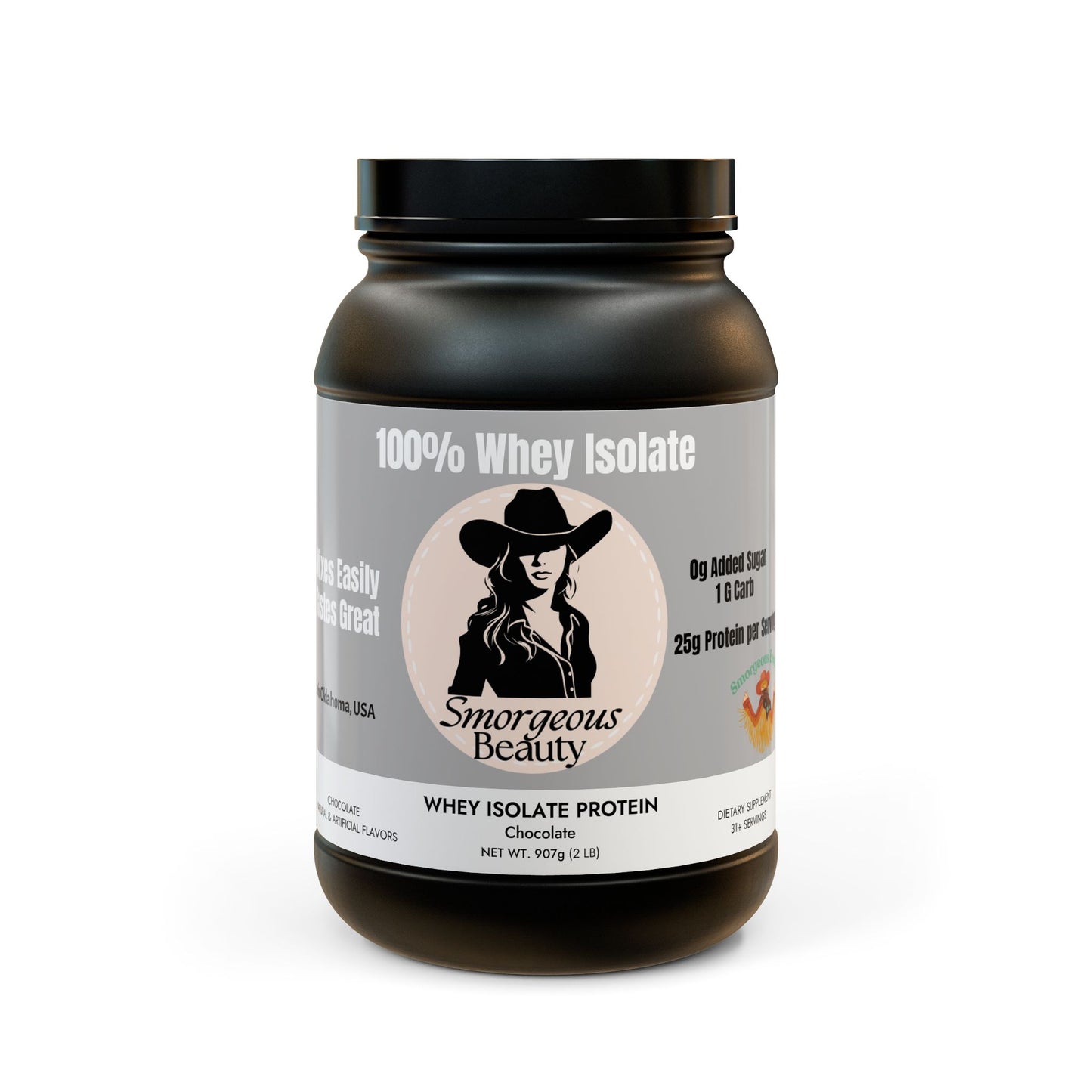 Whey Isolate Protein Supplement Smorgeous Beauty (907g, 2lb)