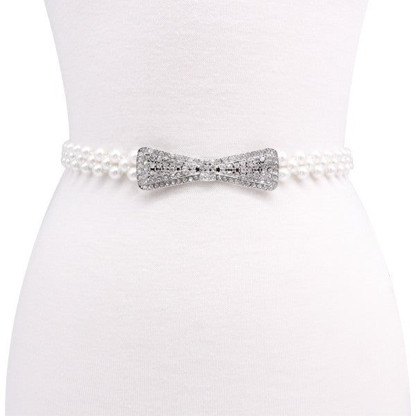 Pearl Fashion Belt-Elastic