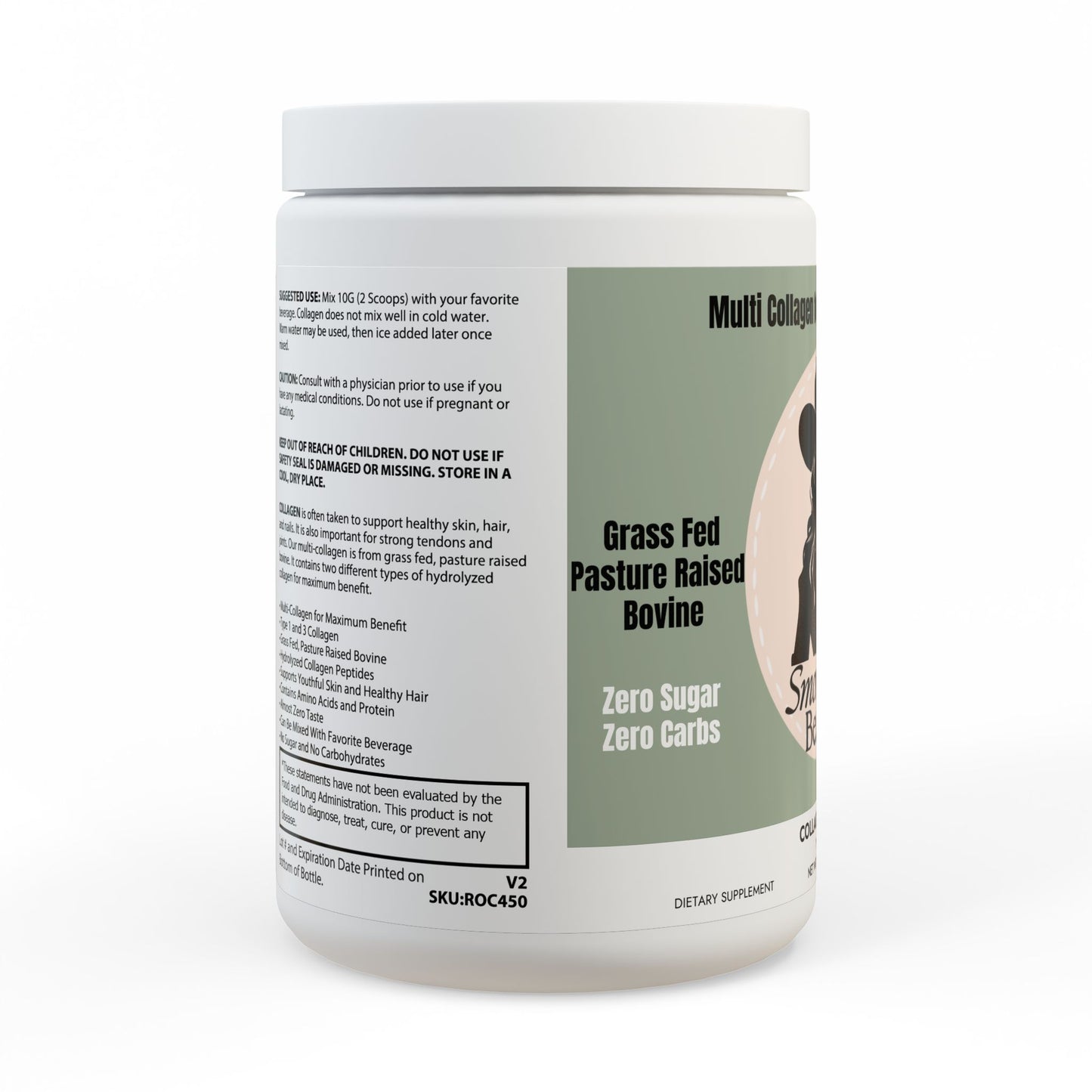 Collagen Peptides Type I & III Supplement Smorgeous Beauty (350g, 12.3oz)