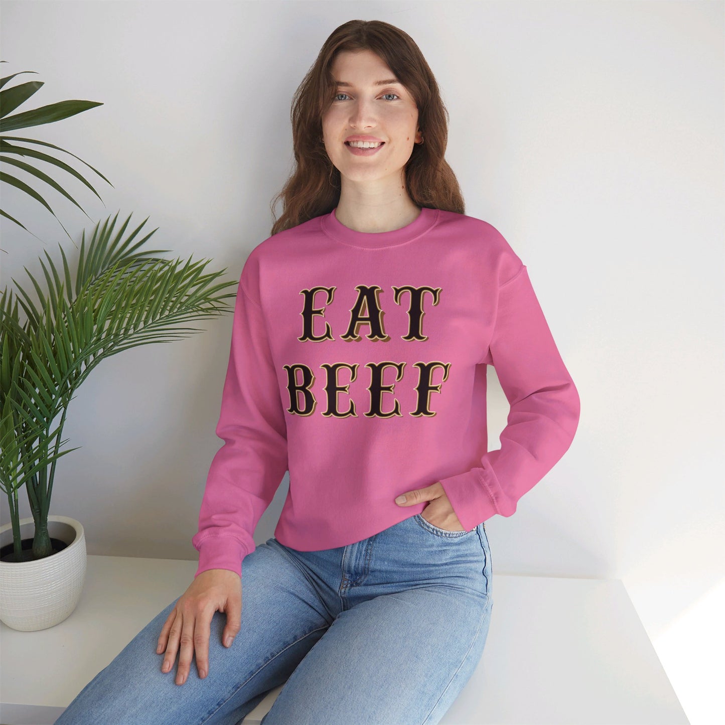 Eat Beef Sweatshirt - Unisex Crewneck