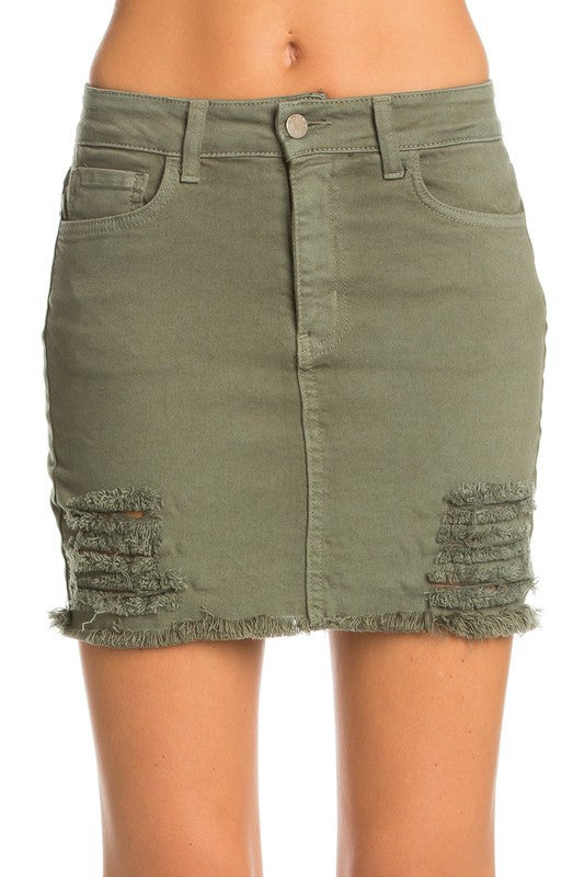Jeans Mini Skirt, Vintage Denim, Western