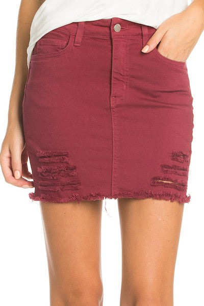Jeans Mini Skirt, Vintage Denim, Western