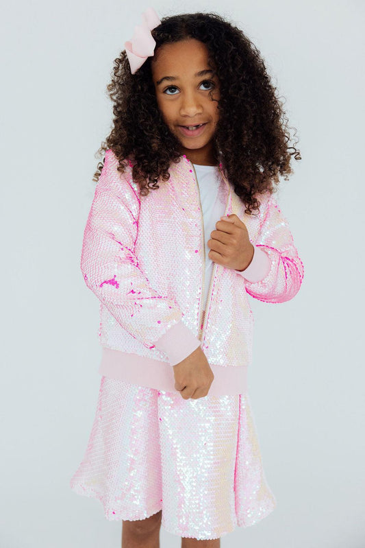 Diva Pink Flip Sequin Jacket
