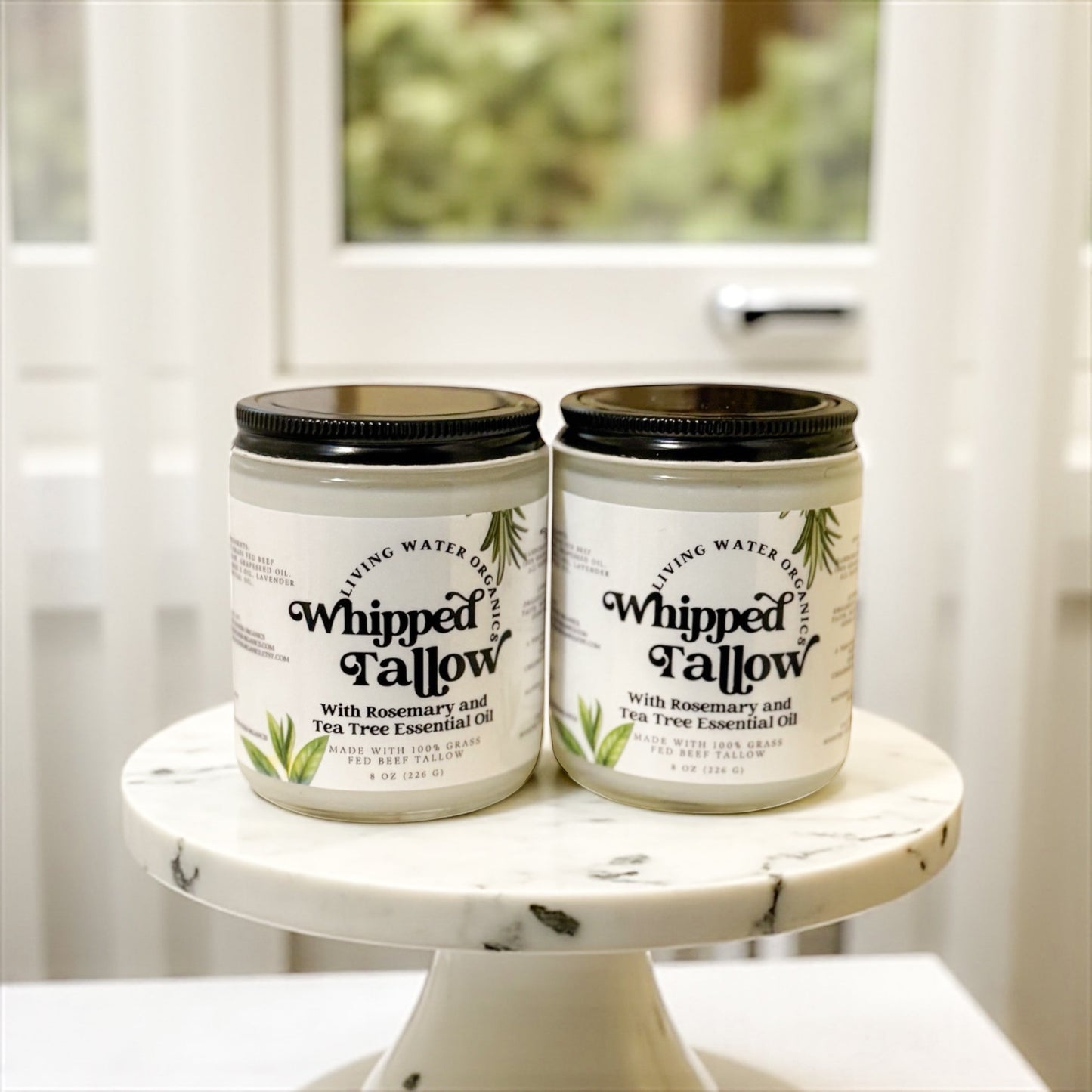 100% Grass Fed Whipped Tallow for Face, Hair, and Skin, Natural Tallow