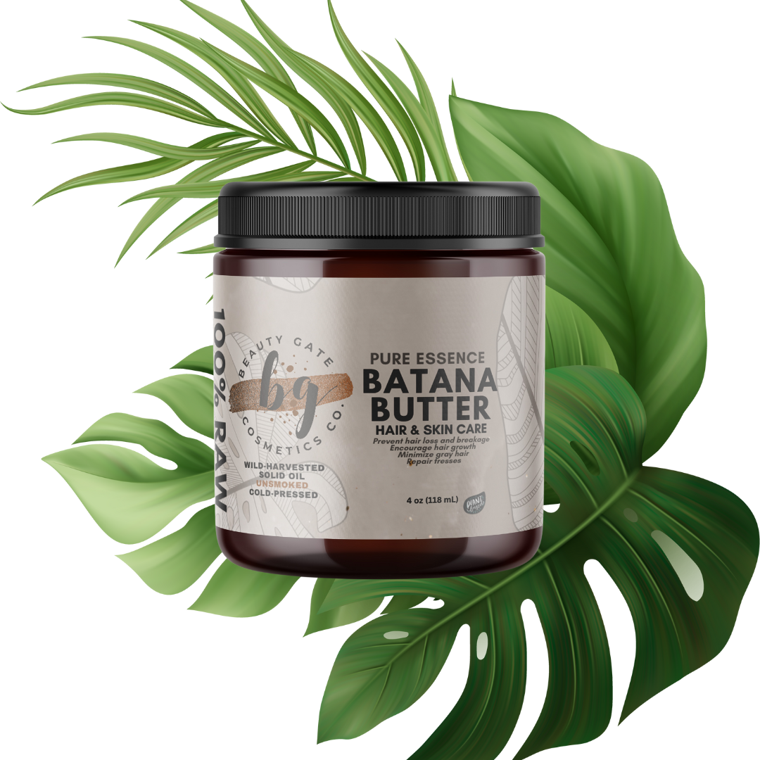 Beauty Gate Pure Essence Raw Batana Butter - 100% Natural - Beige Solid Batana Oil.