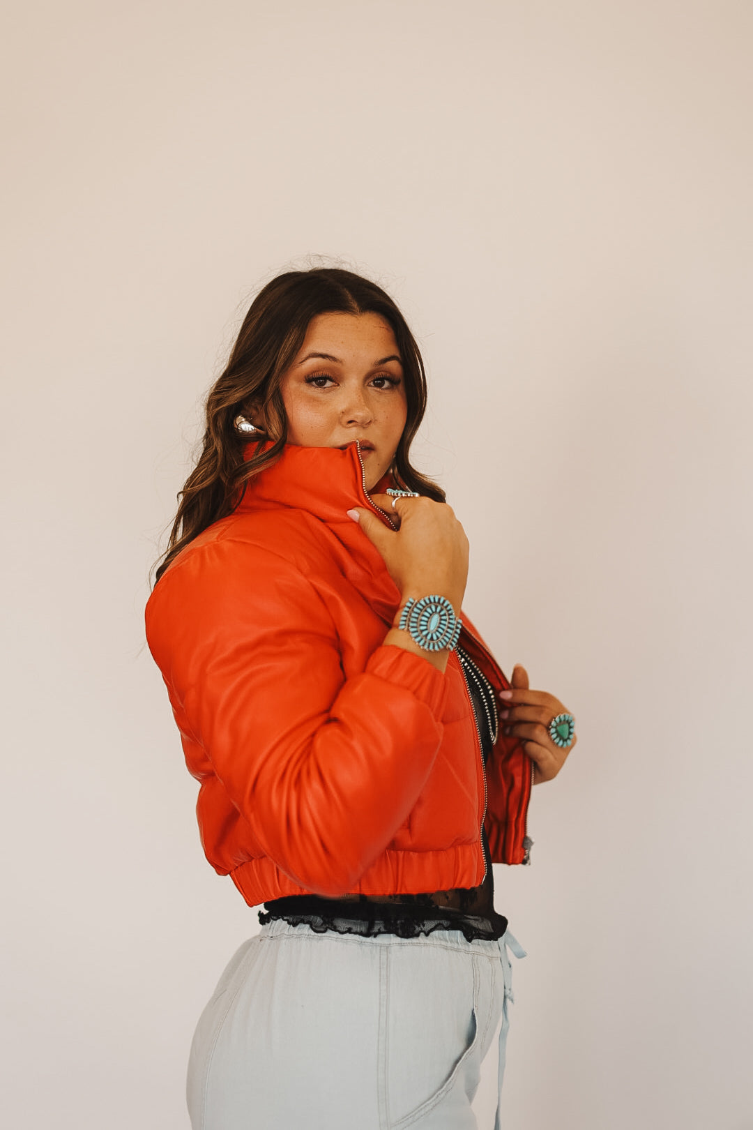 The Red Roan Puffer Jacket