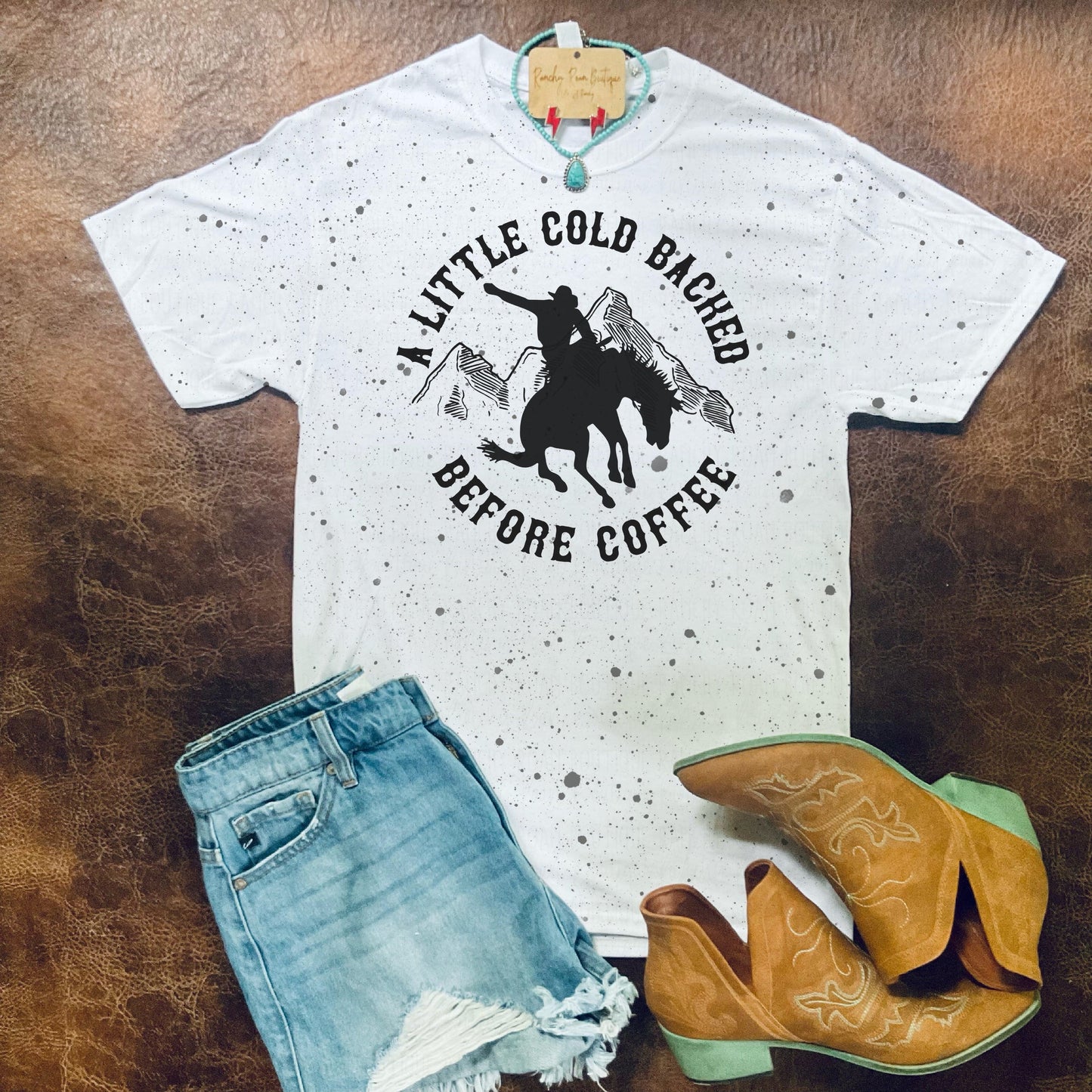 A Little Cold Backed Western Bronc Tee