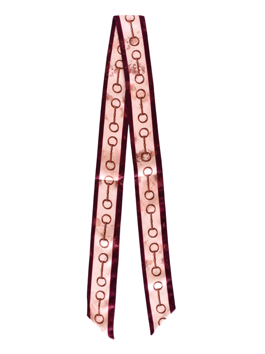 Show Day Dee Ring Snaffle Bit Silk Western Twilly Scarf