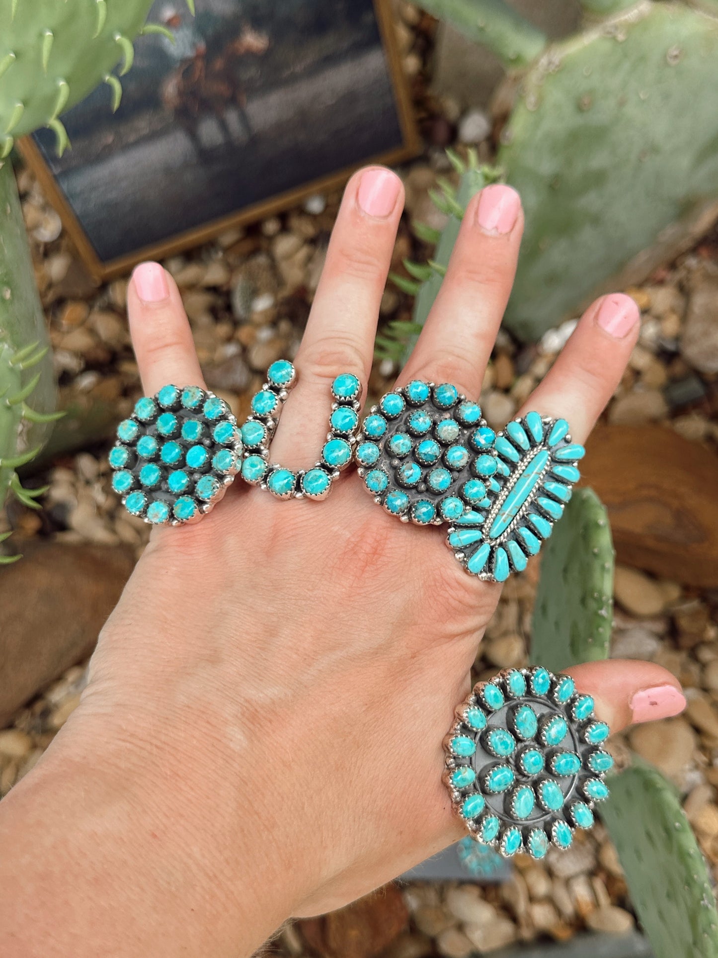 The Horseshoe Kingman Turquoise Ring