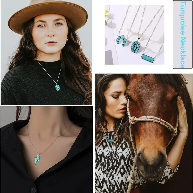 Western/Boho Turquoise Fashion Necklaces