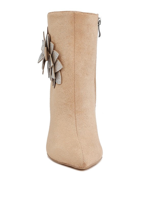 Yarrow Rhinestones Petal Boots