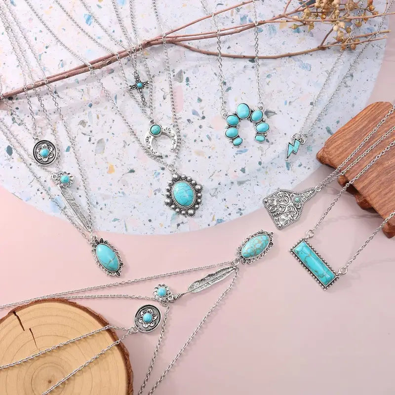 Western/Boho Turquoise Fashion Necklaces