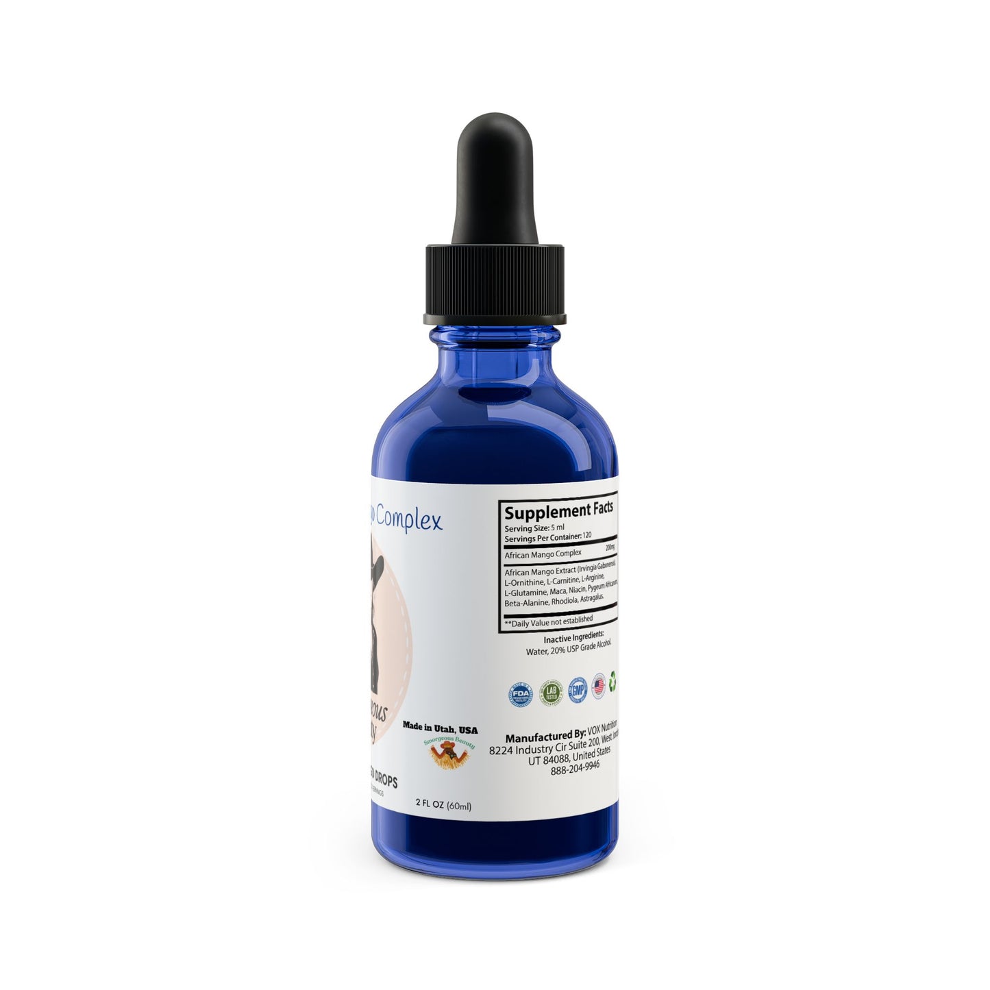 African Mango Drops Supplement Smorgeous Beauty (60ml, 2fl.oz)