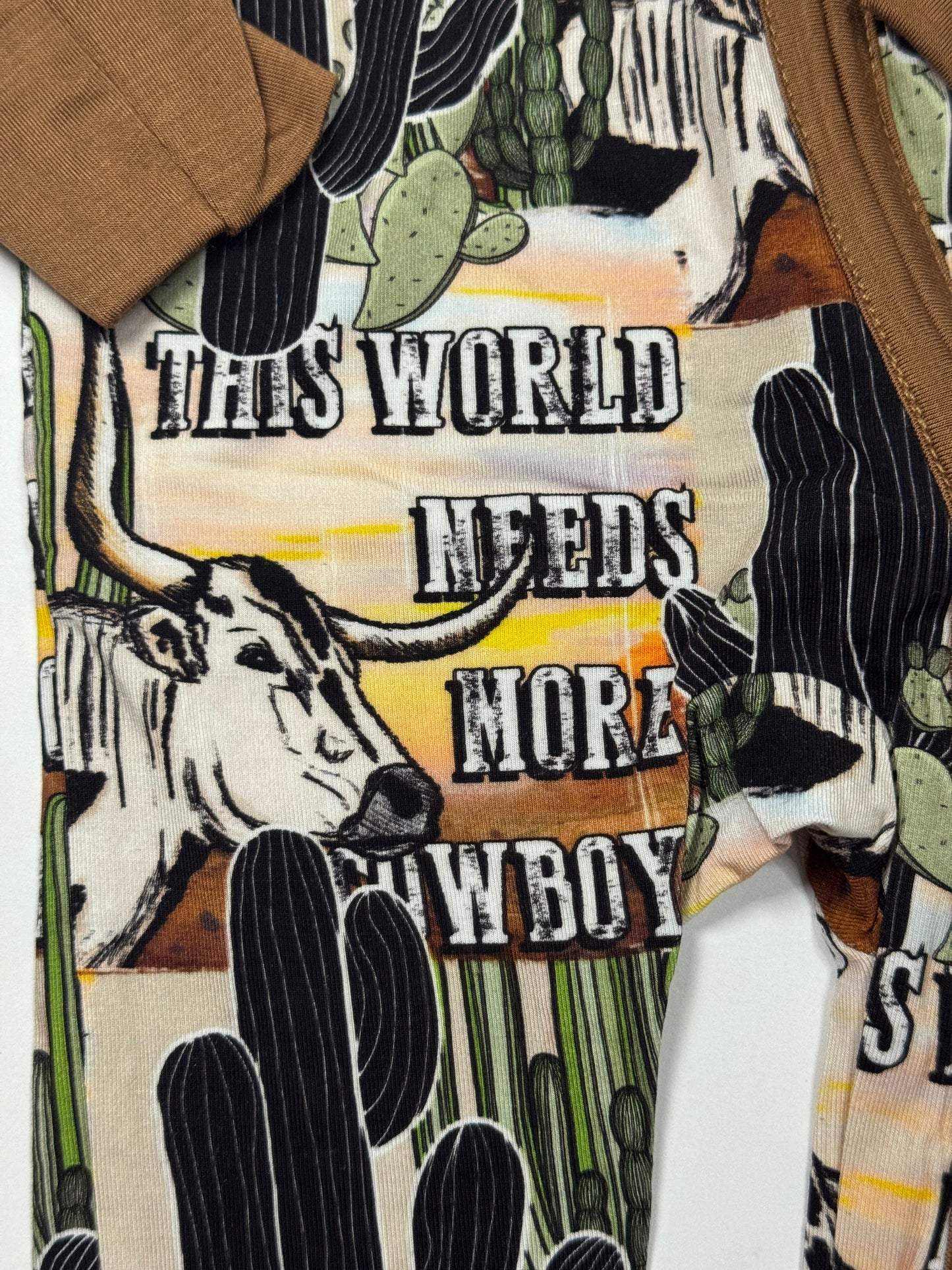 More Cowboys Bamboo Romper