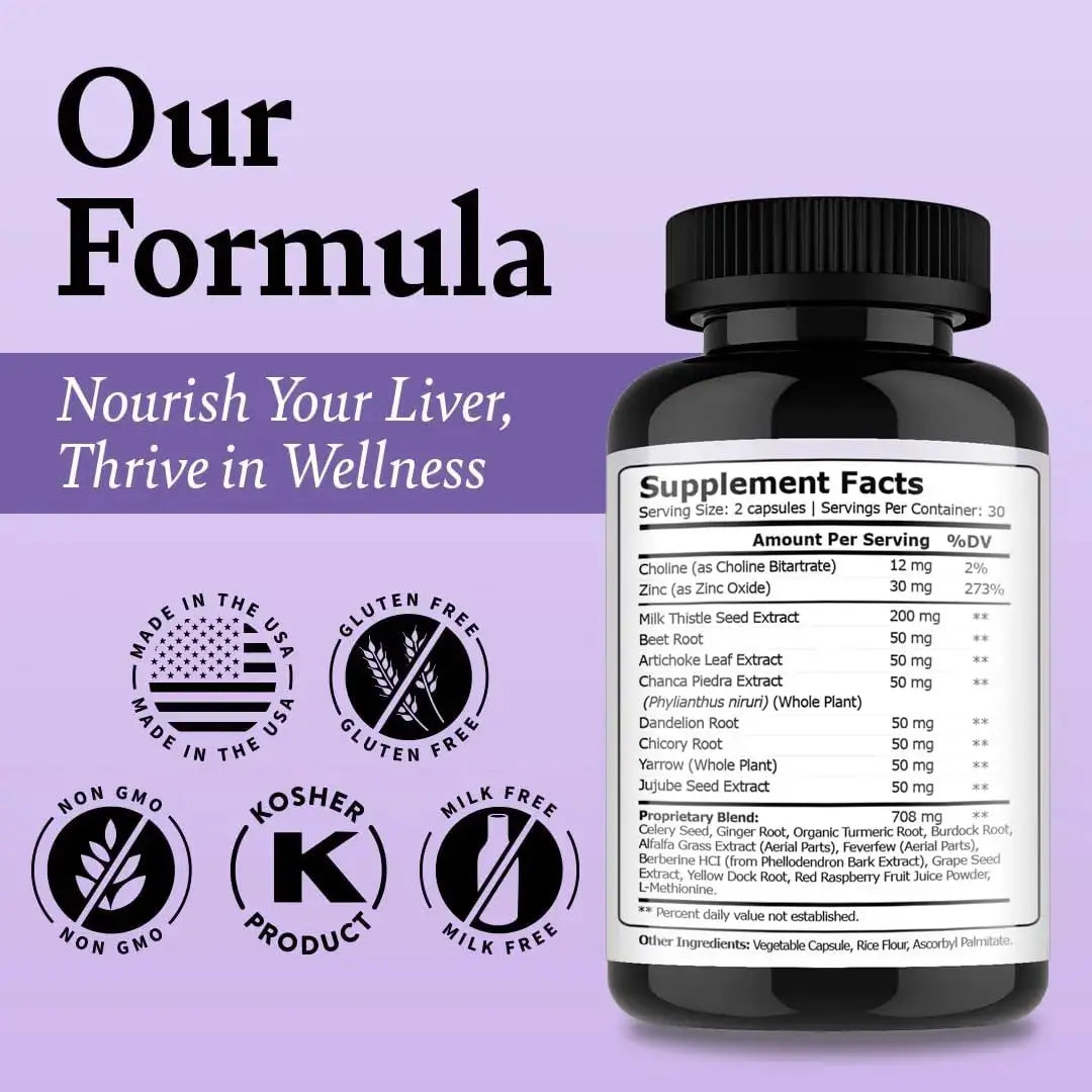 Liver Support with Milk Thistle — Herbal Wellness Supplement