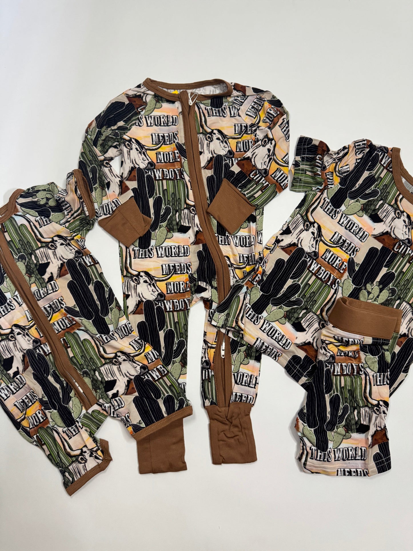 More Cowboys Bamboo Romper