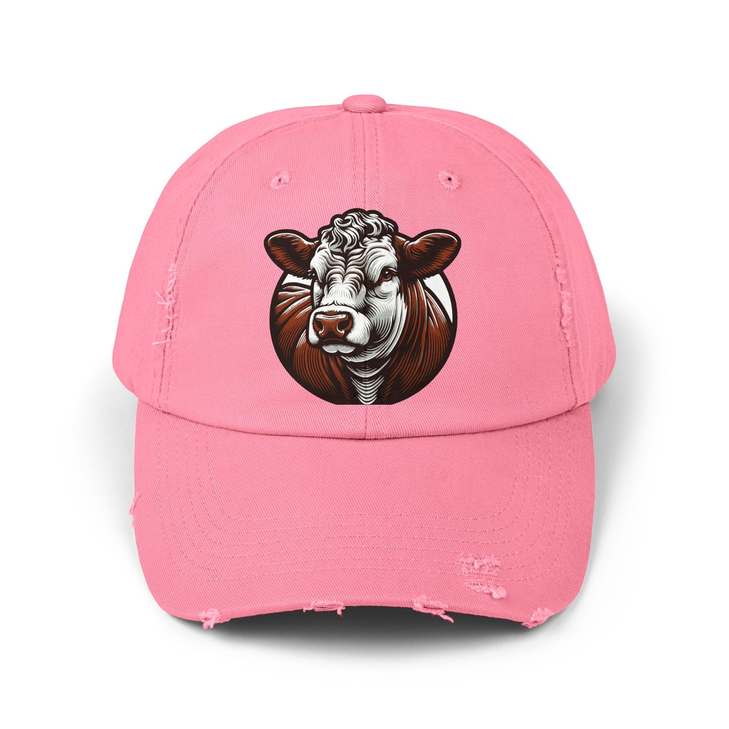 Hereford, Eat Beef, Unisex Distressed Cap, Beef Lovers, Support Ranchers