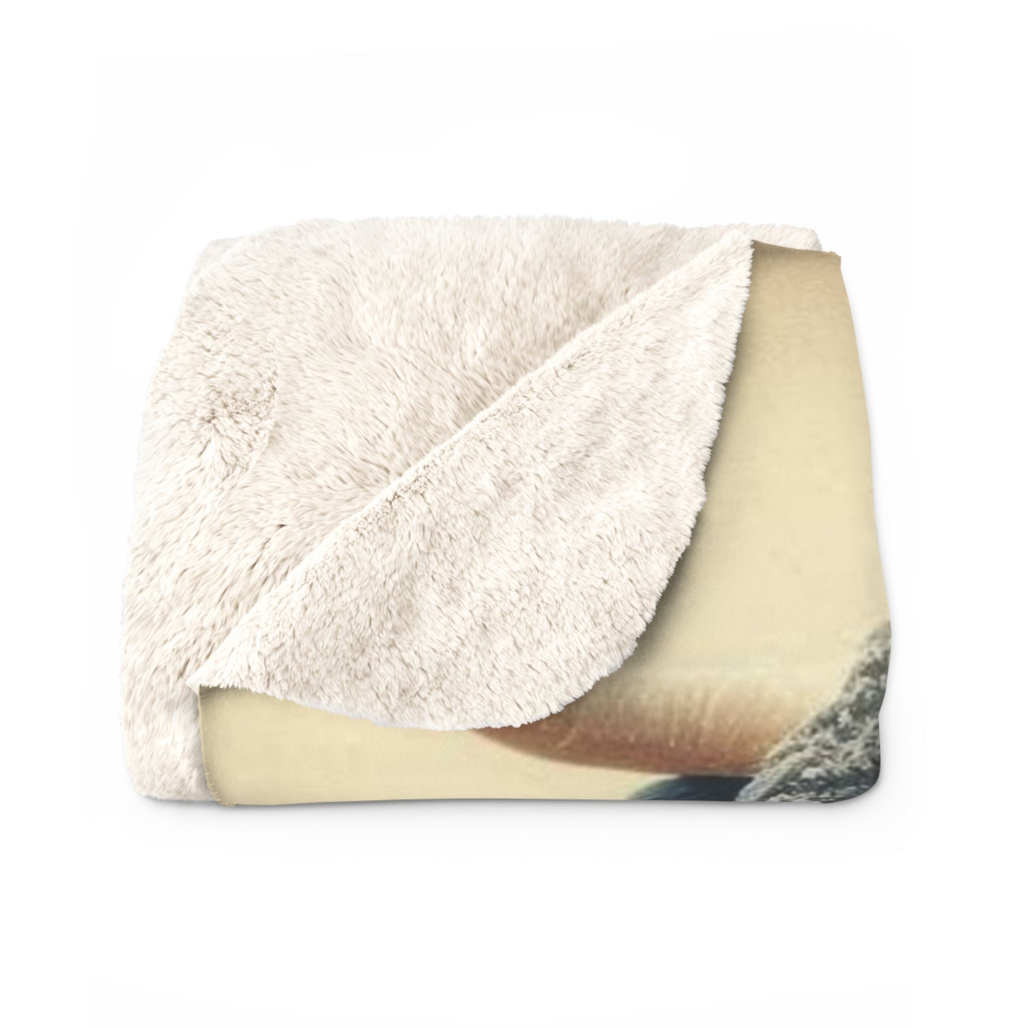 Christmas Bull Sherpa Fleece Blanket