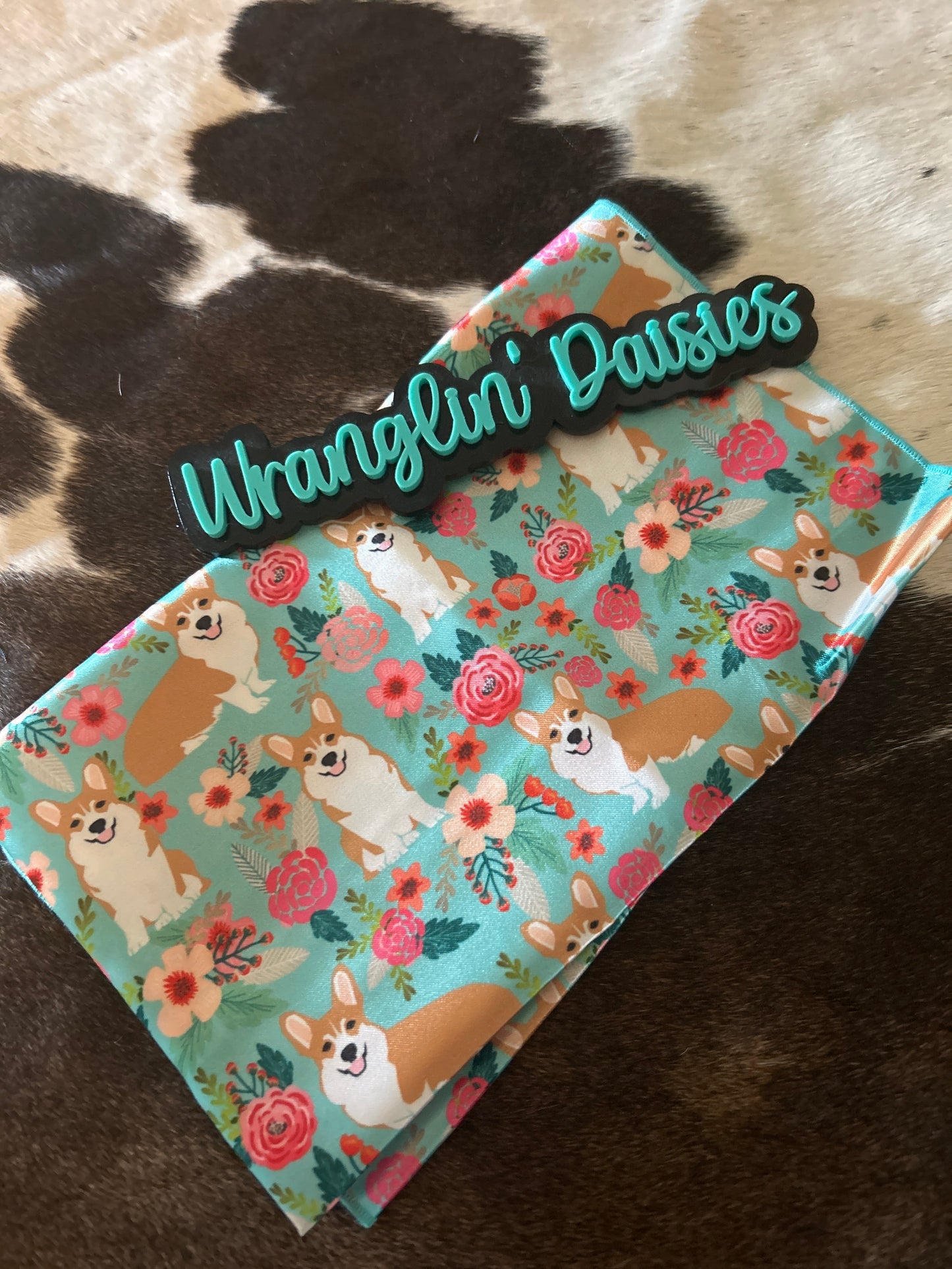 Turquoise Happy Corgi Mini Wildrag