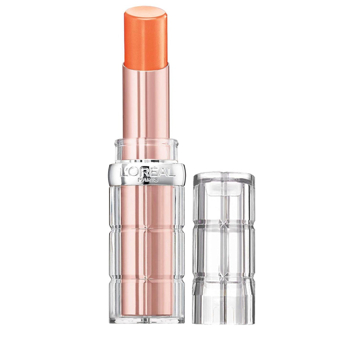 L’Oréal Paris Makeup Colour Riche Plump and Shine Lipstick, for Glossy, Radiant, Visibly Fuller Lips with an All-Day Moisturized Feel, 101 Nectarine Plump, 0.1 oz.