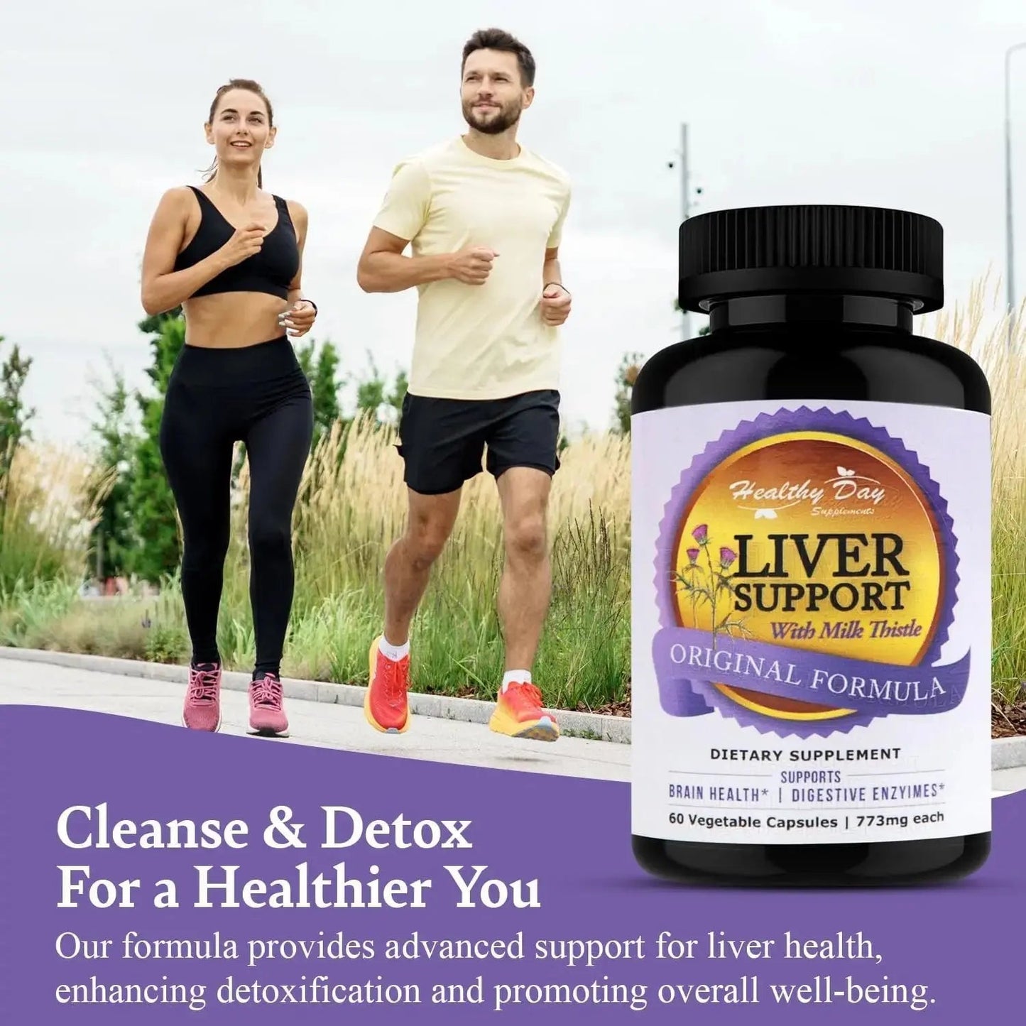 Liver Support with Milk Thistle — Herbal Wellness Supplement