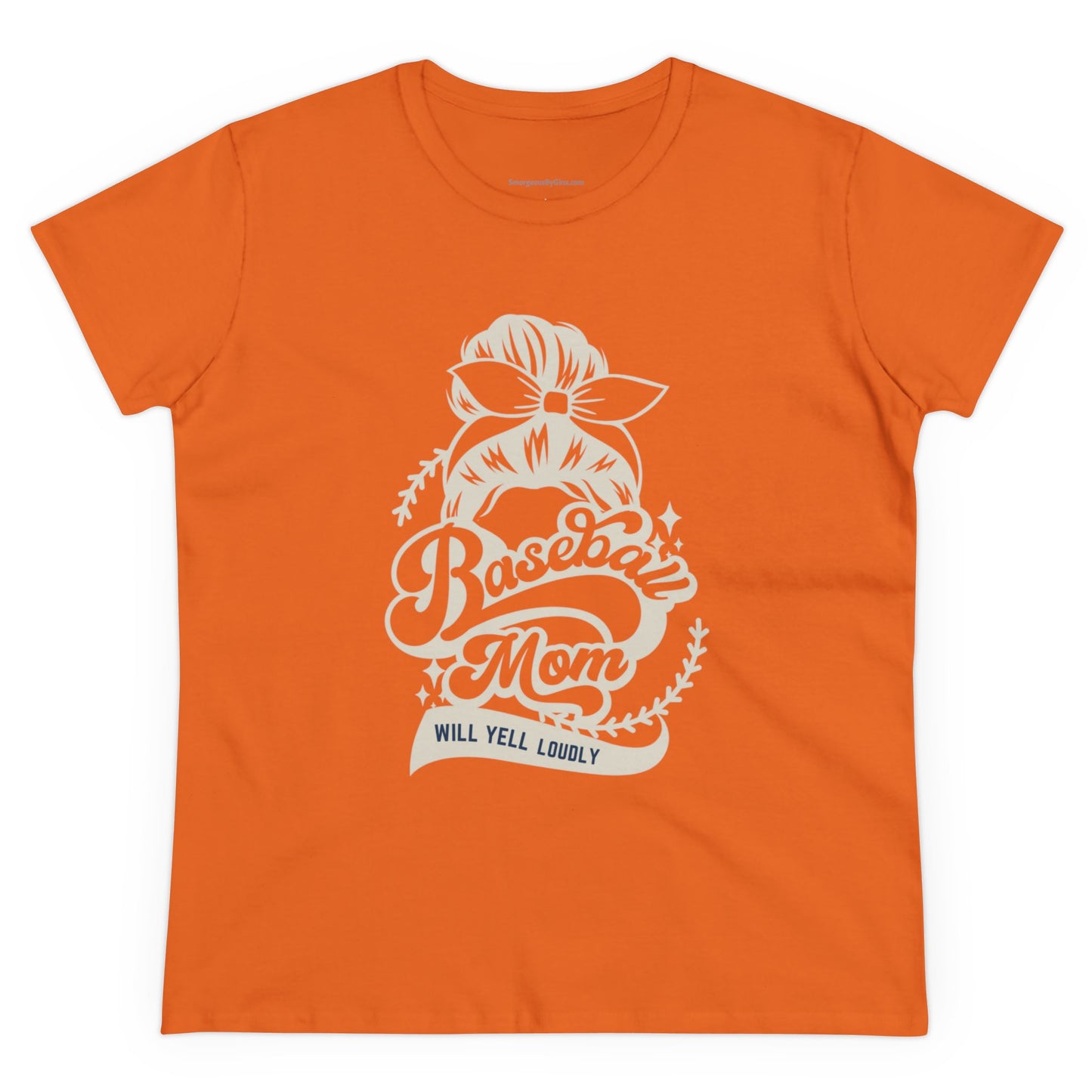 Baseball Mom Tee, Women's Midweight Cotton Tee