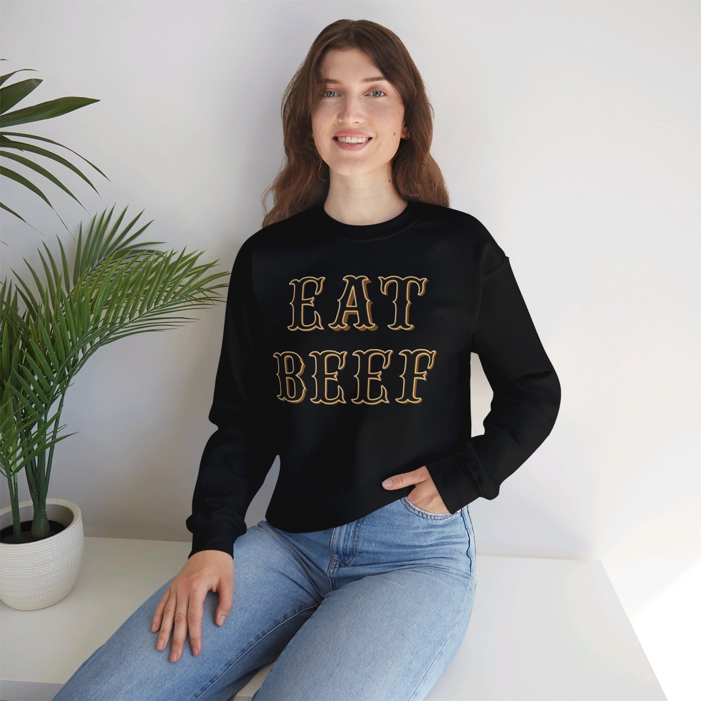 Eat Beef Sweatshirt - Unisex Crewneck