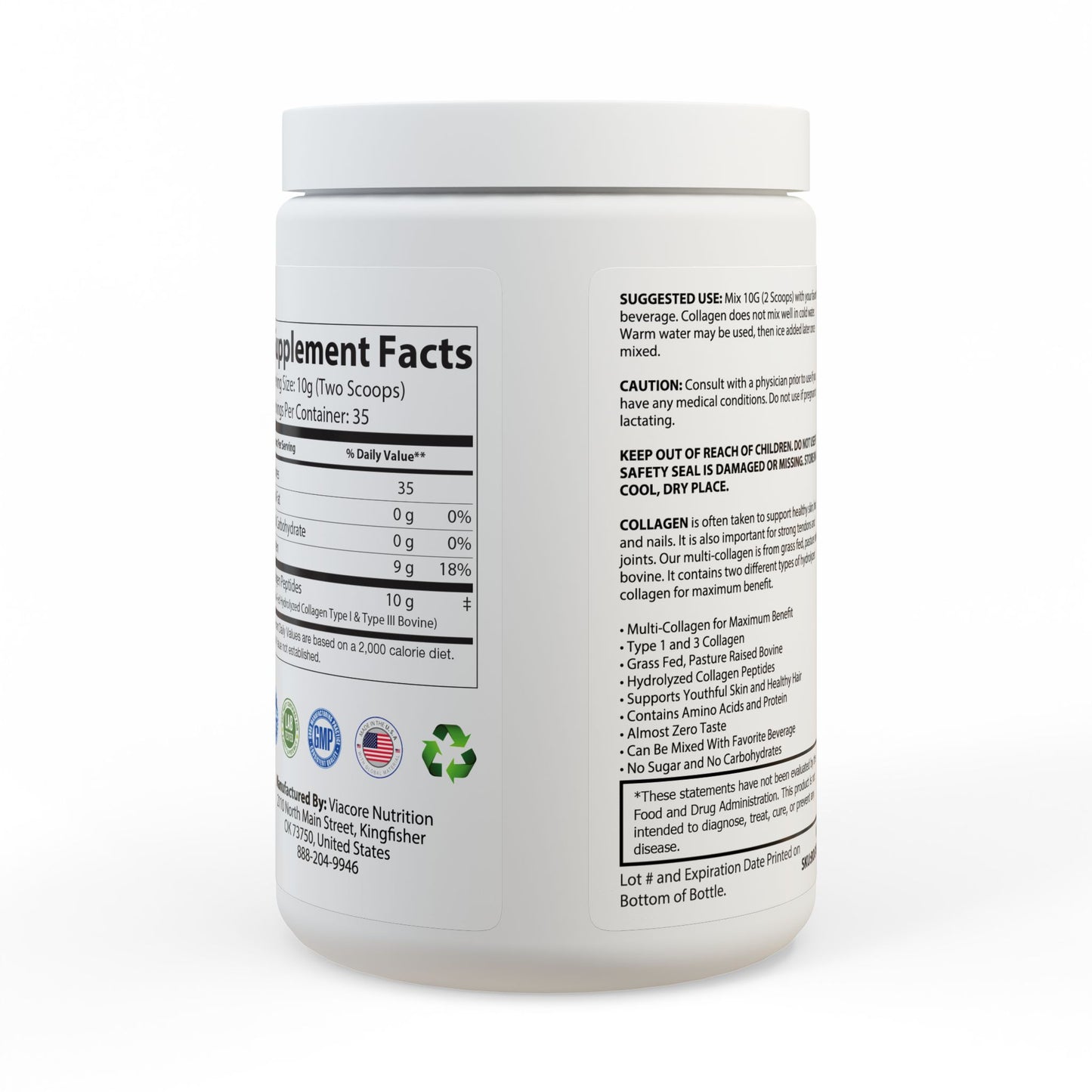 Collagen Peptides Type I & III Supplement Smorgeous Beauty (350g, 12.3oz)