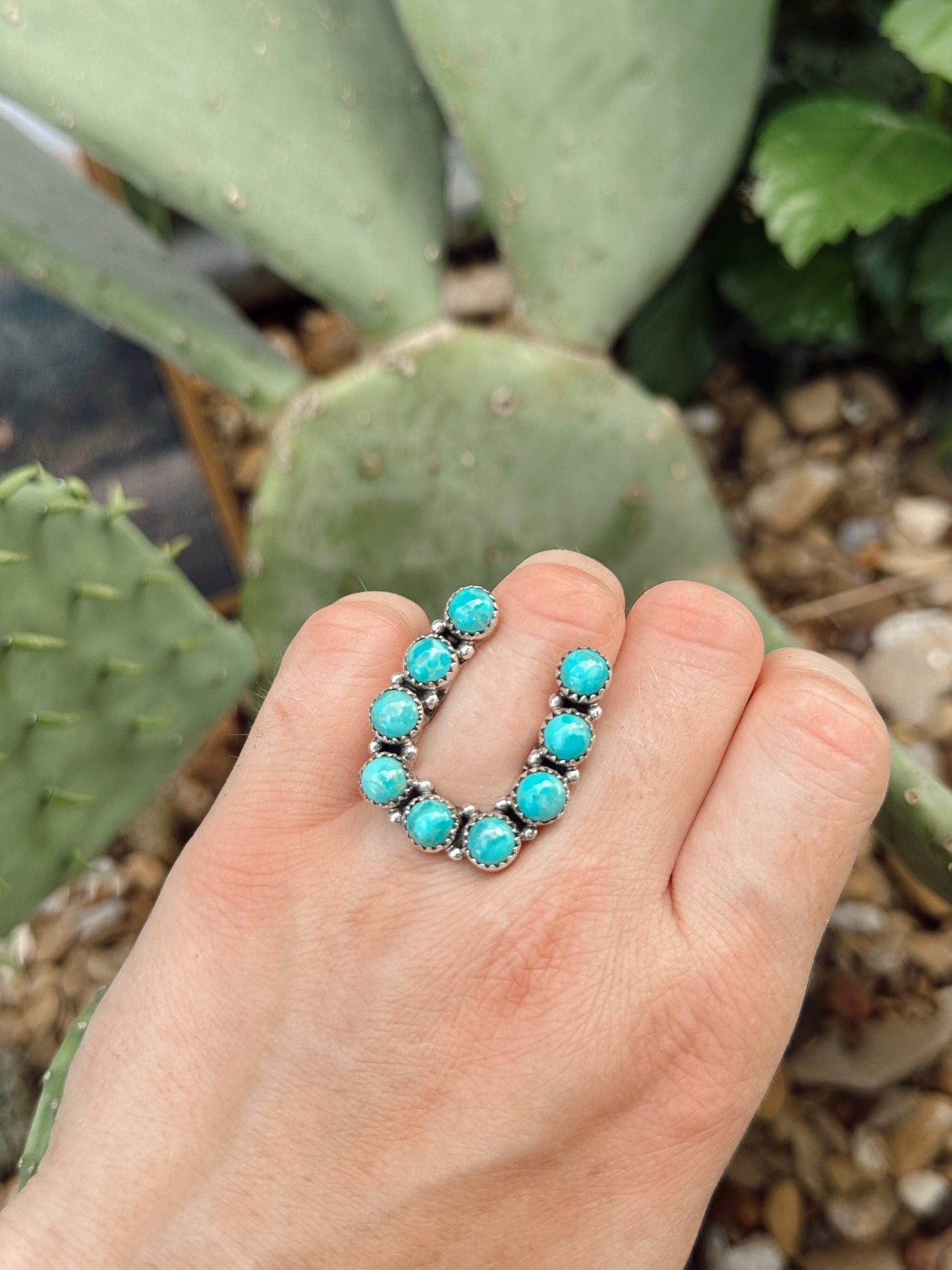 The Horseshoe Kingman Turquoise Ring