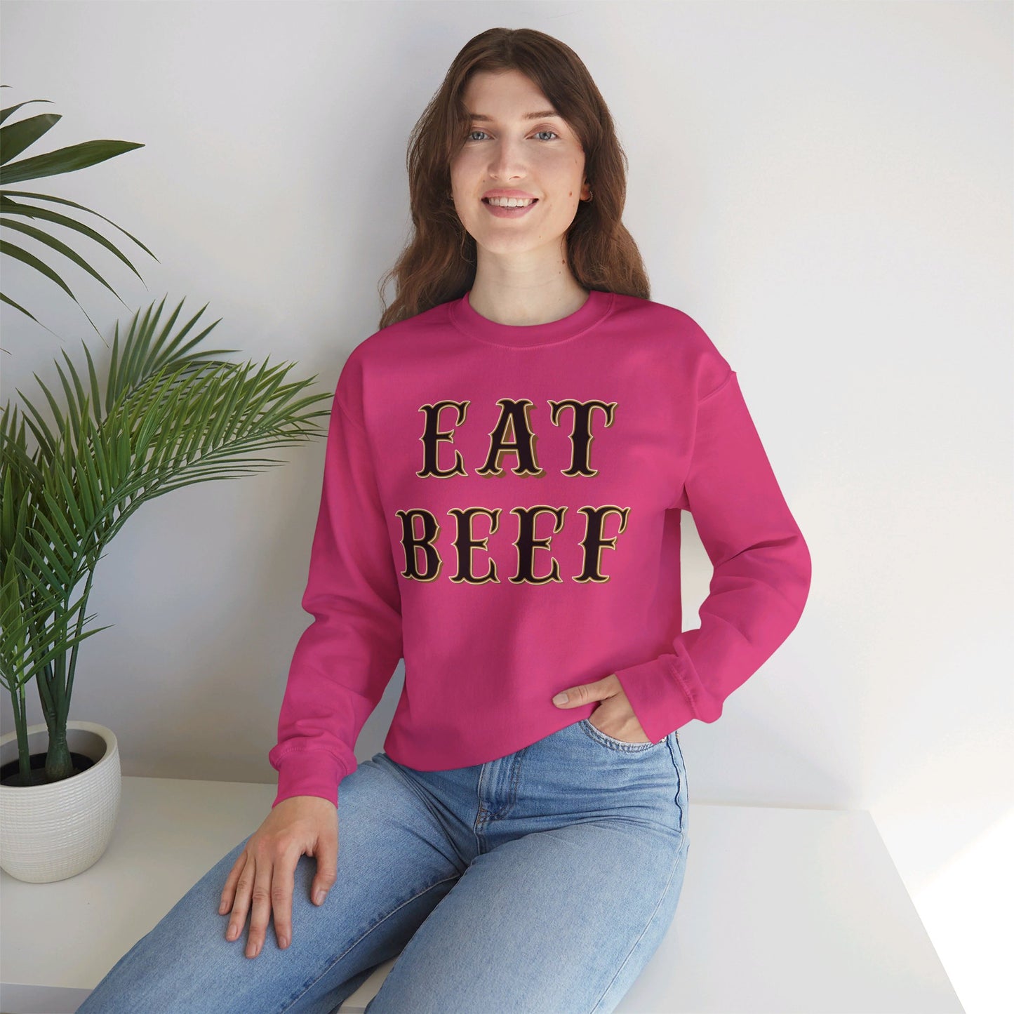 Eat Beef Sweatshirt - Unisex Crewneck