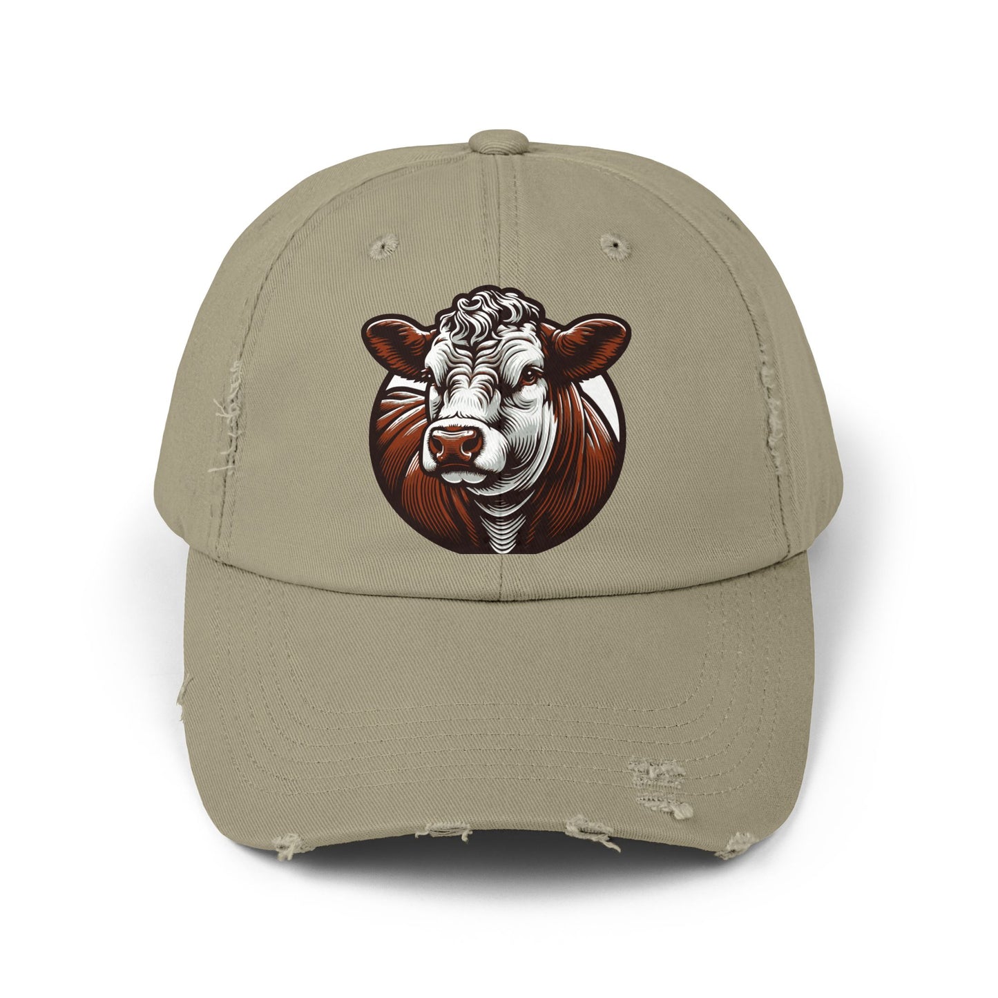Hereford, Eat Beef, Unisex Distressed Cap, Beef Lovers, Support Ranchers