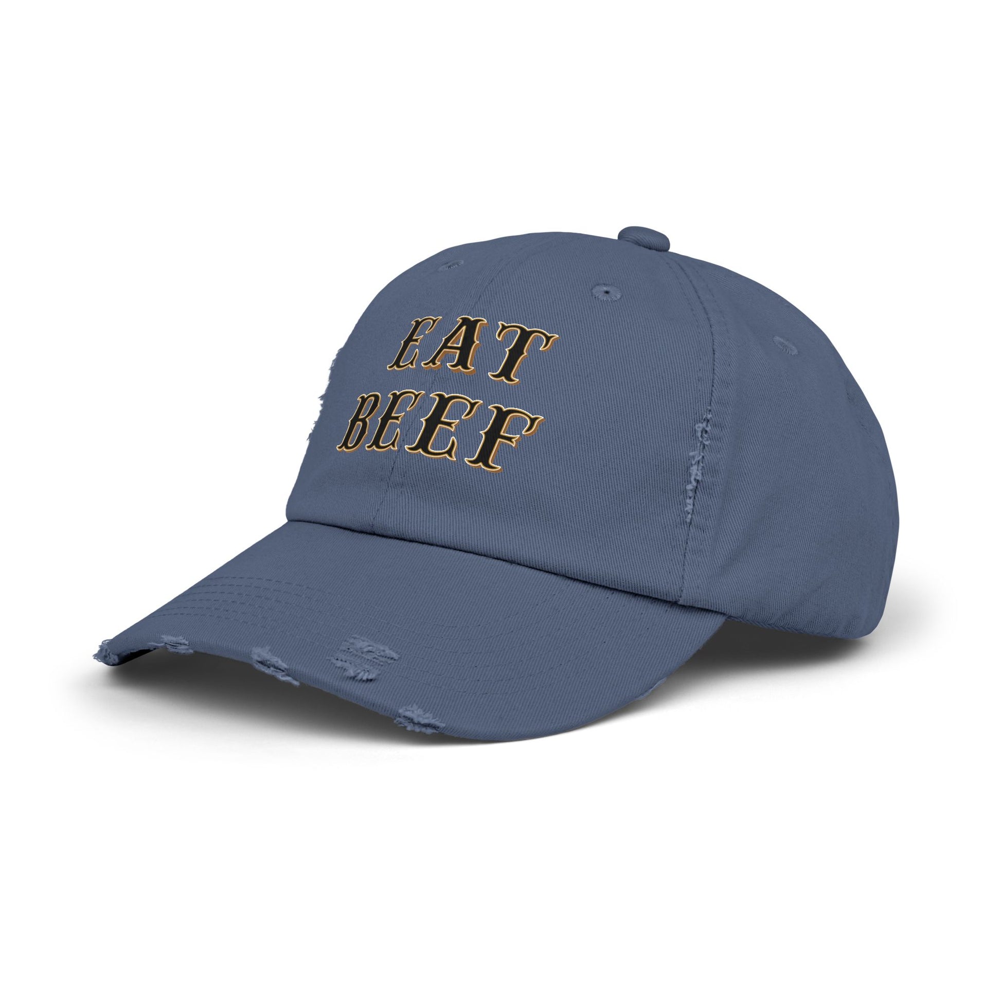 Eat Beef Unisex Distressed Cap - SmorgeousByGina