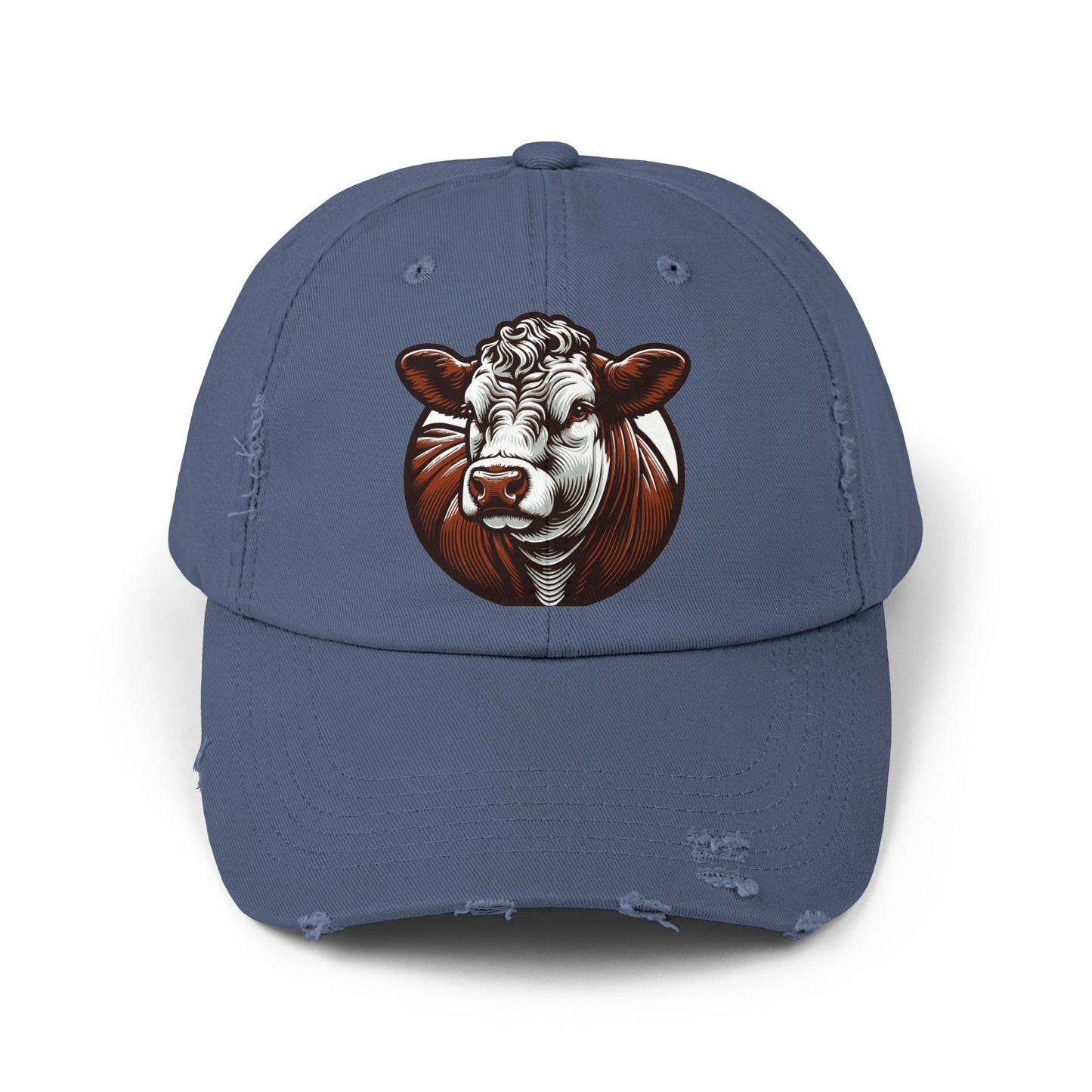 Hereford, Eat Beef, Unisex Distressed Cap, Beef Lovers, Support Ranchers